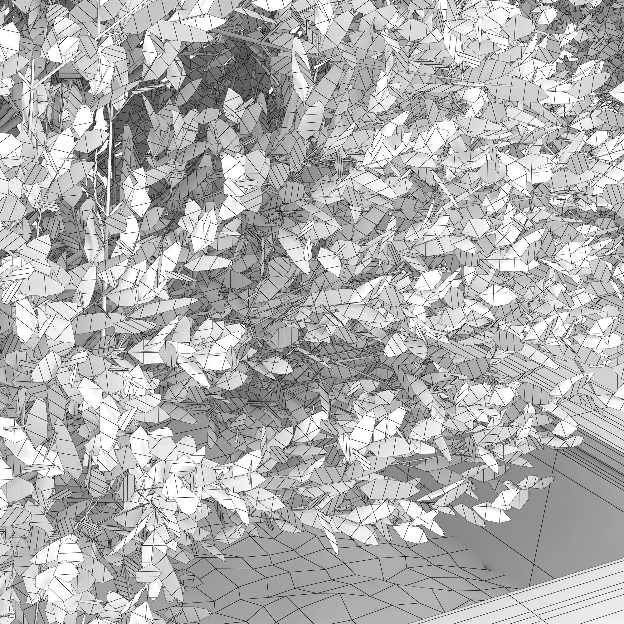 Green bush 3D model_6