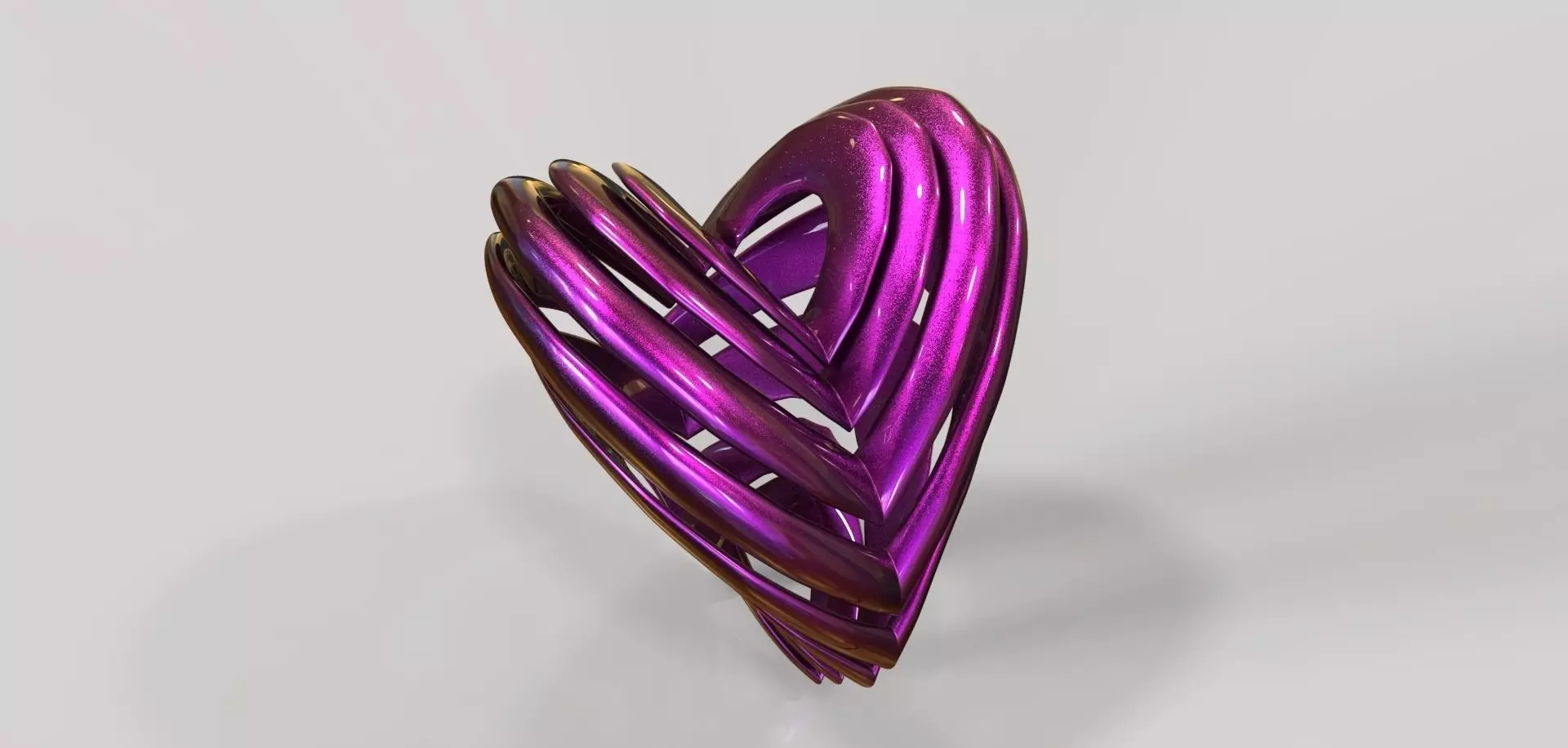 Spring Heart Free 3D model