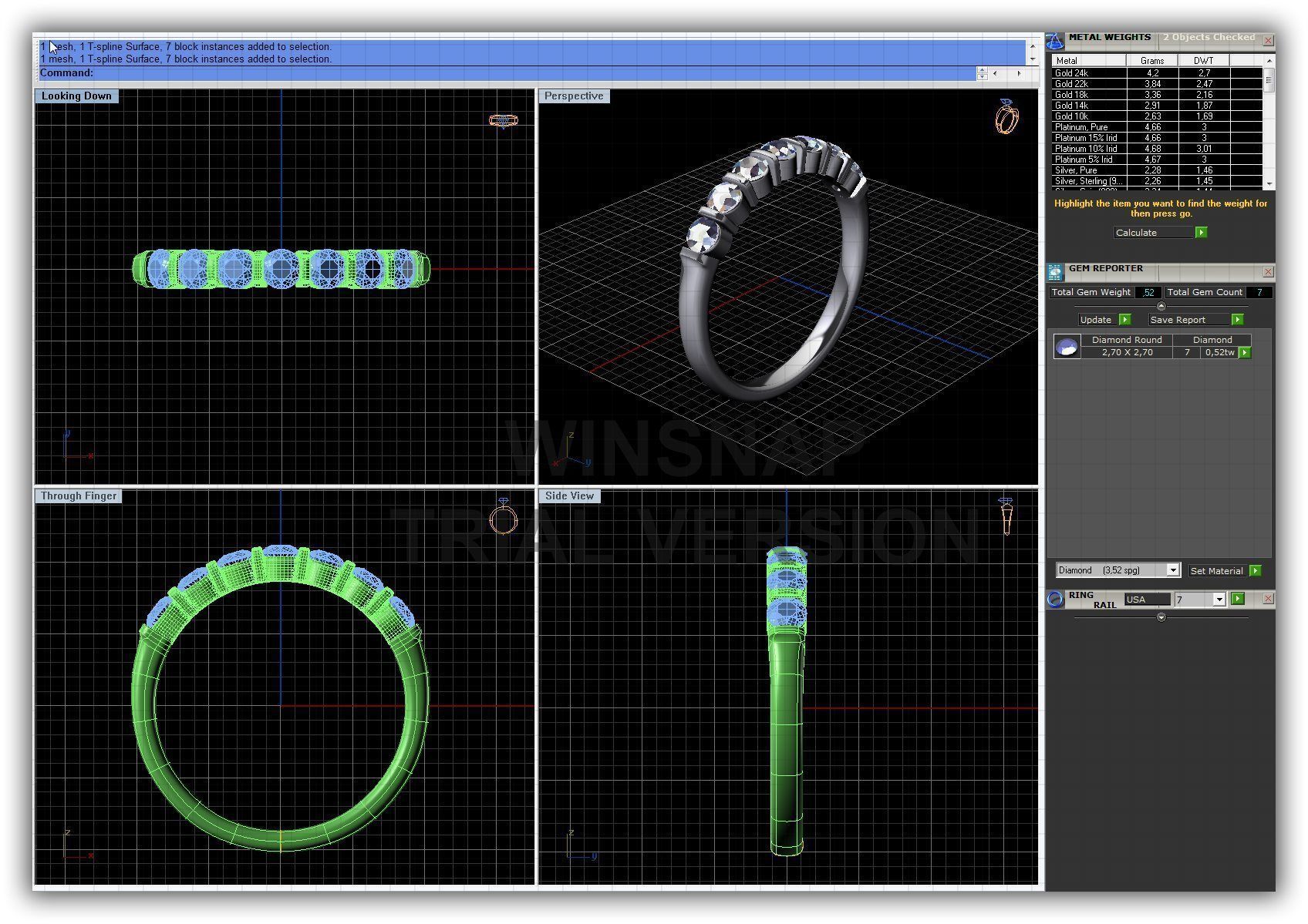 BULK-3DM-WithOut Gems-RING 50 Files 3D print model_36