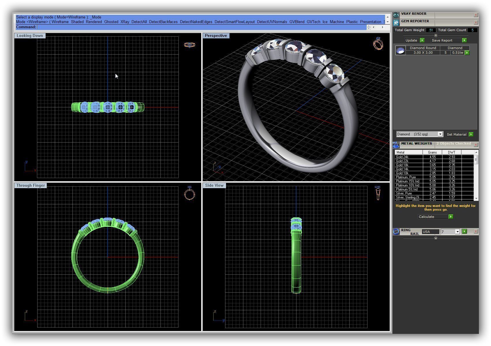 BULK-3DM-WithOut Gems-RING 50 Files 3D print model_33