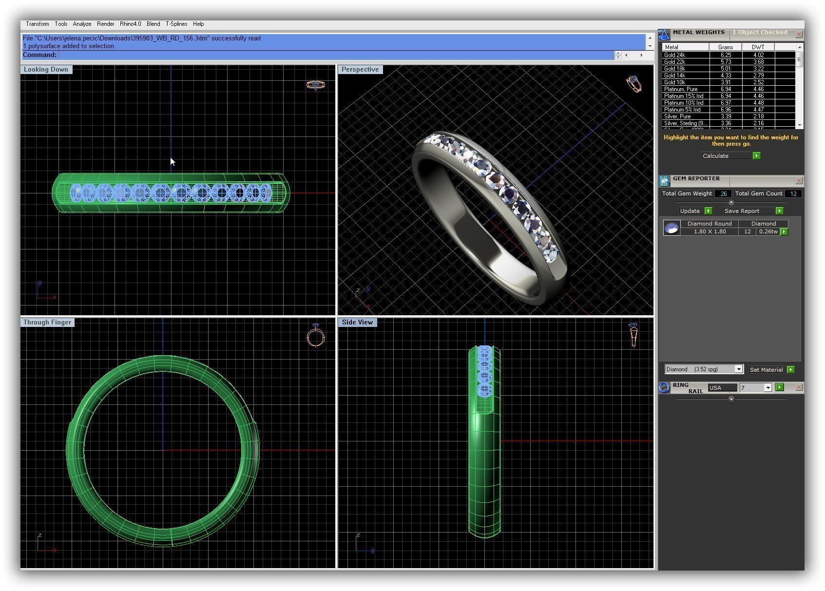 BULK-3DM-WithOut Gems-RING 50 Files 3D print model_43