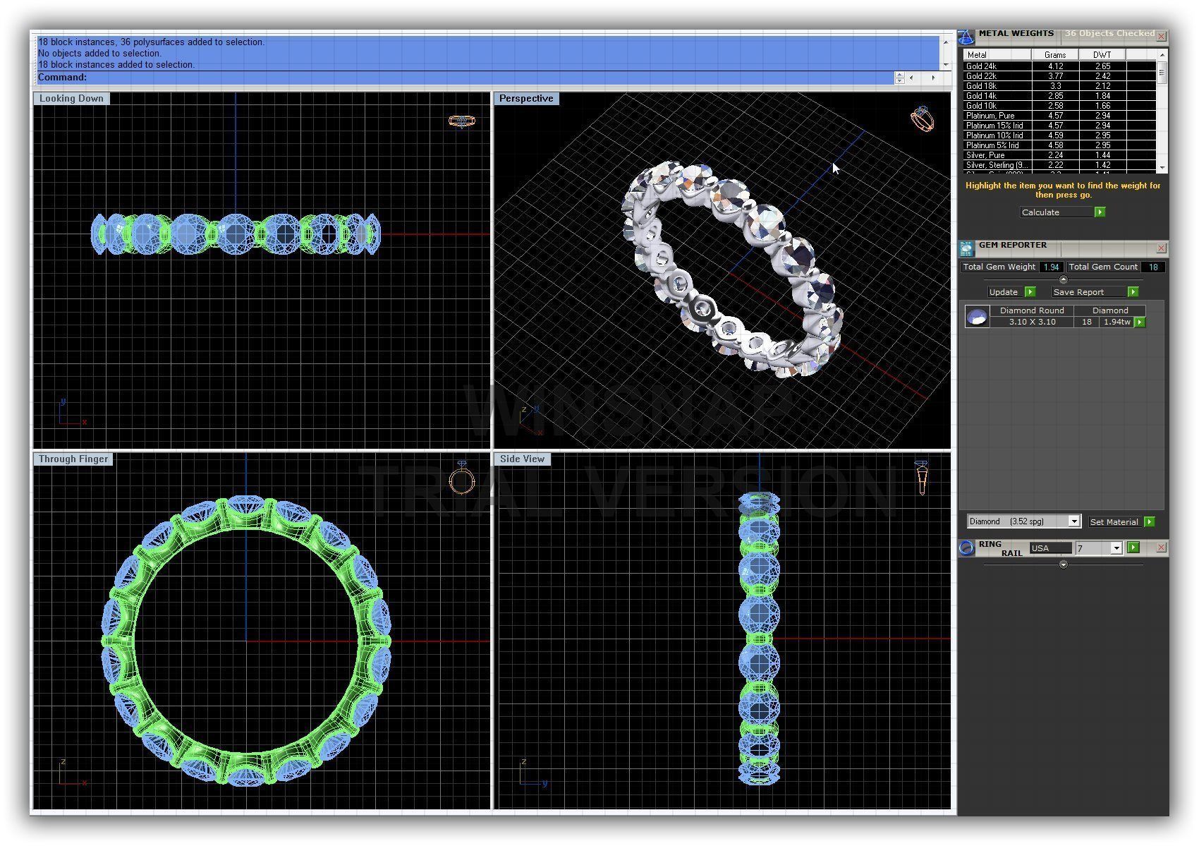 BULK-3DM-WithOut Gems-RING 50 Files 3D print model_8