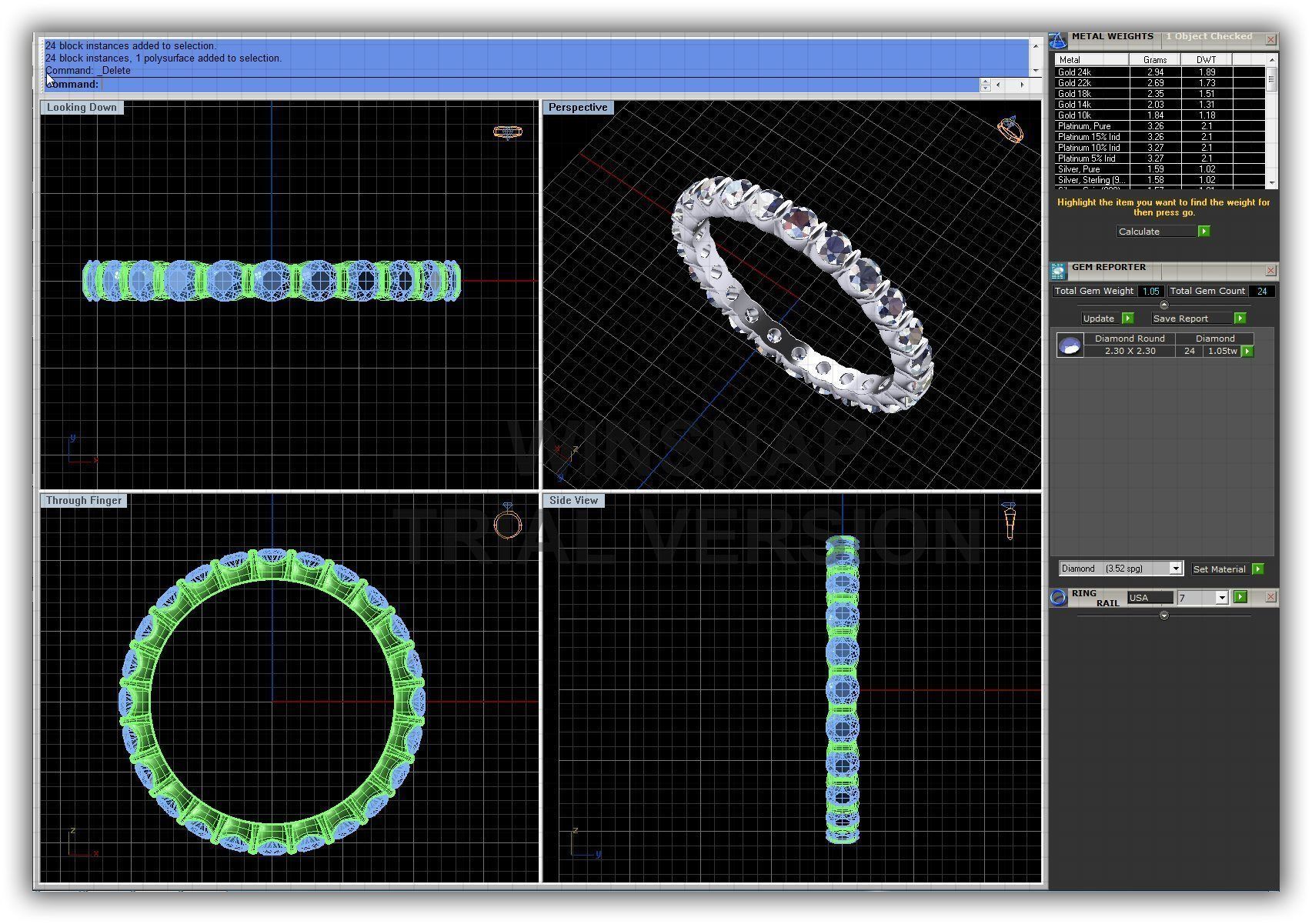 BULK-3DM-WithOut Gems-RING 50 Files 3D print model_6