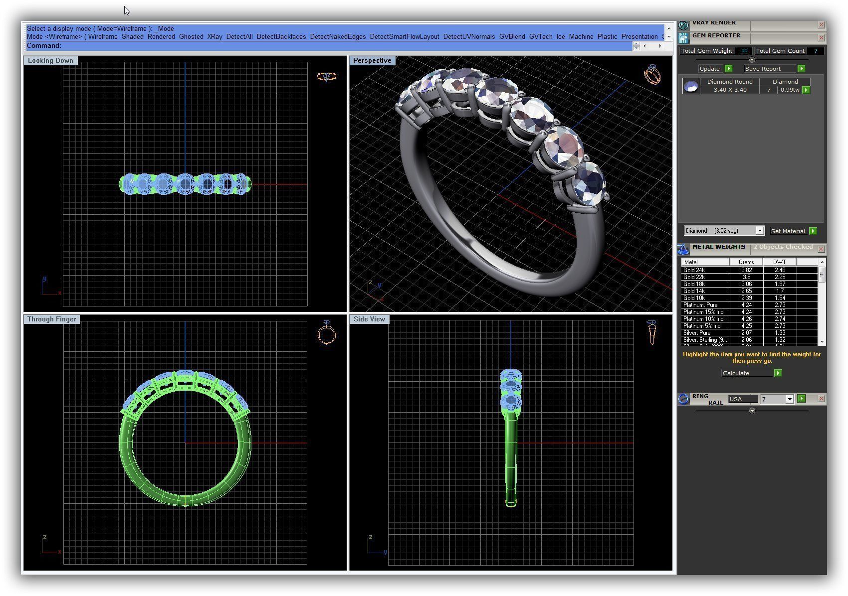 BULK-3DM-WithOut Gems-RING 50 Files 3D print model_15