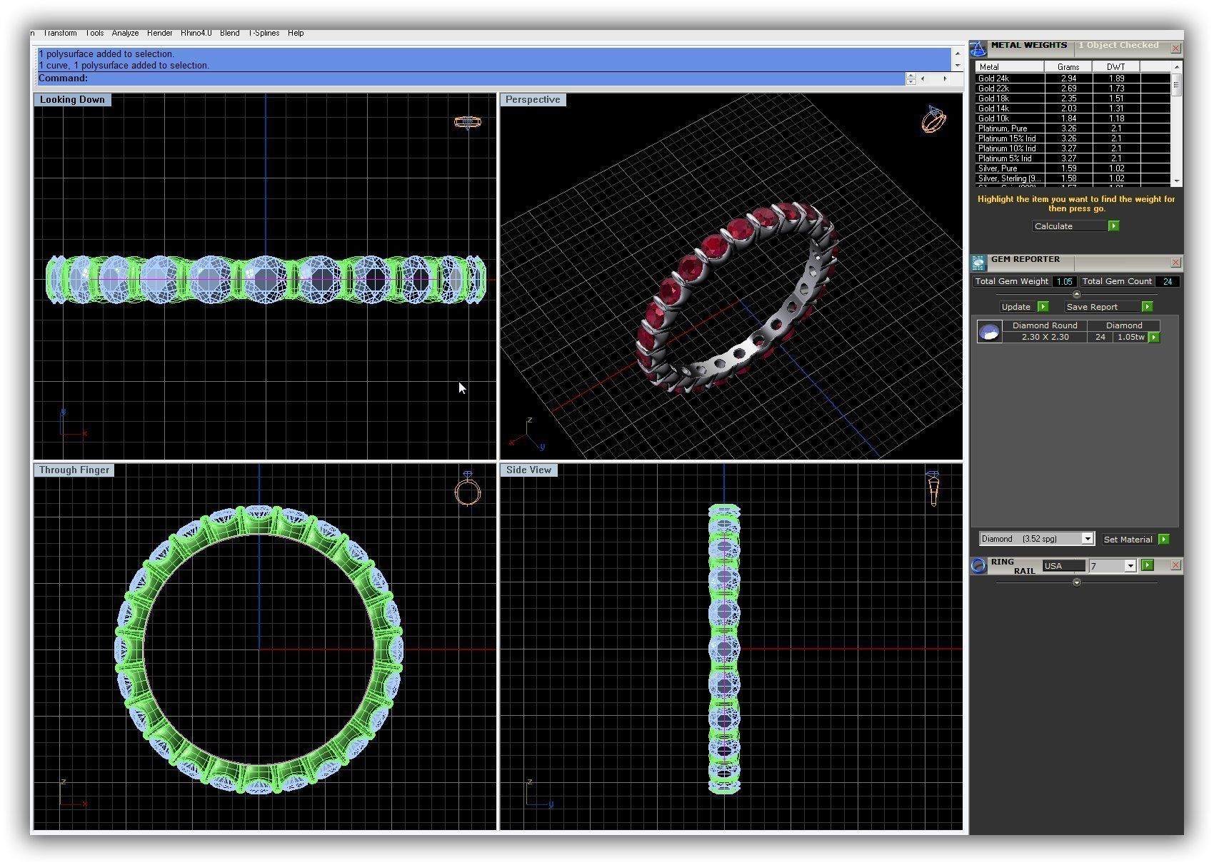 BULK-3DM-WithOut Gems-RING 50 Files 3D print model_9