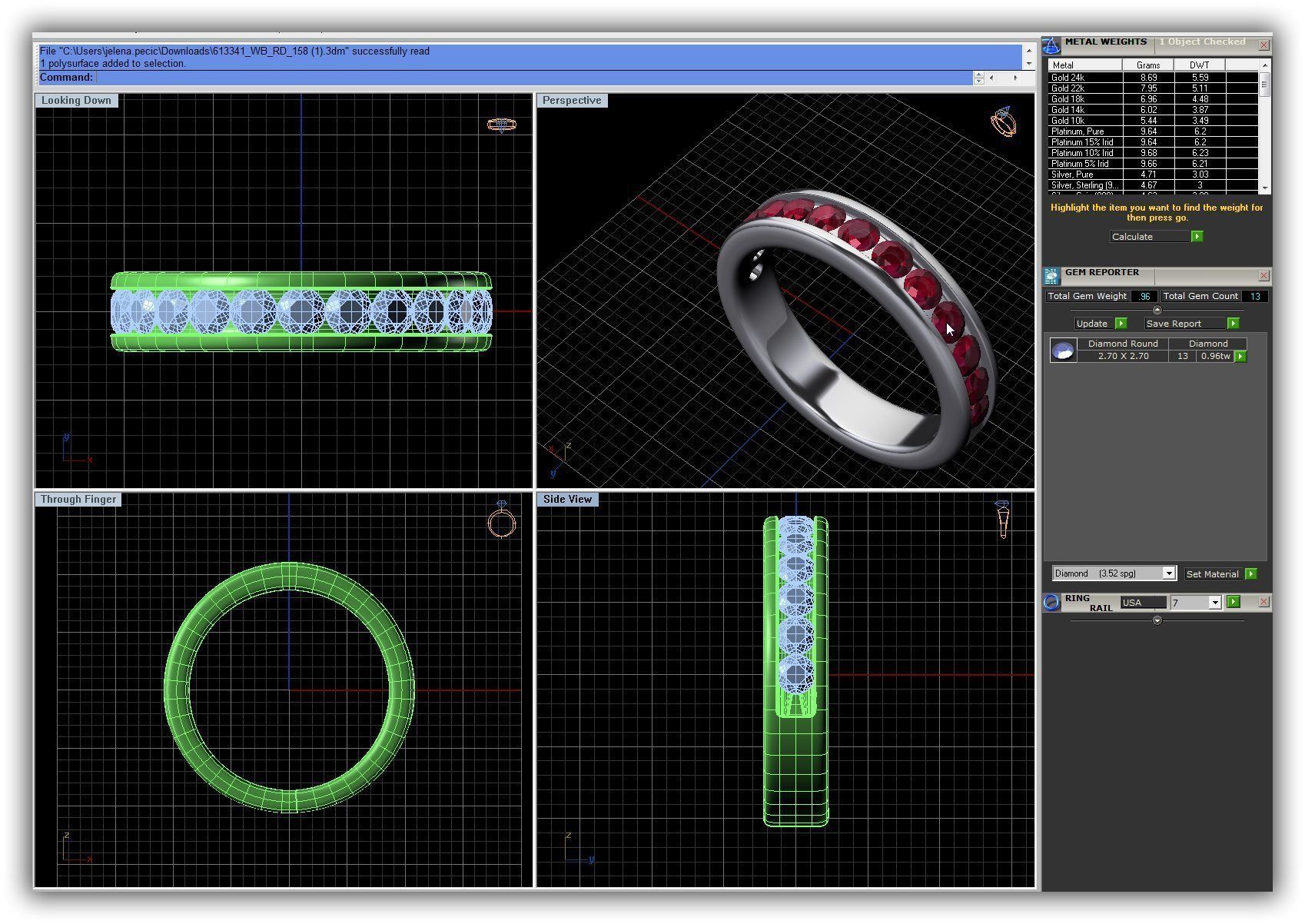 BULK-3DM-WithOut Gems-RING 50 Files 3D print model_45