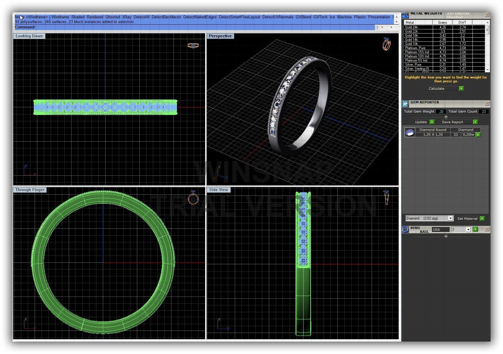 BULK-3DM-WithOut Gems-RING 50 Files 3D print model_31