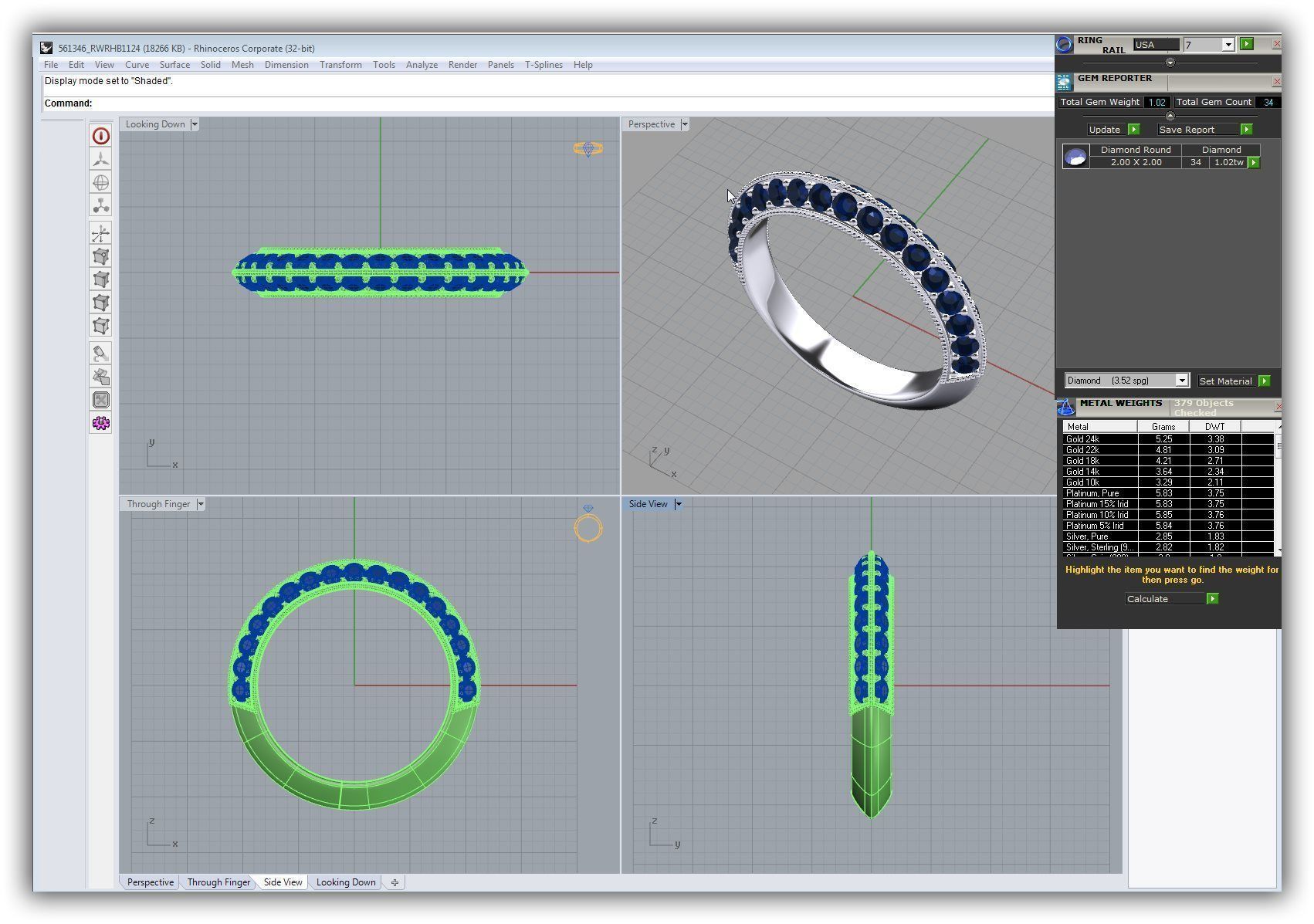 BULK-3DM-WithOut Gems-RING 50 Files 3D print model_22