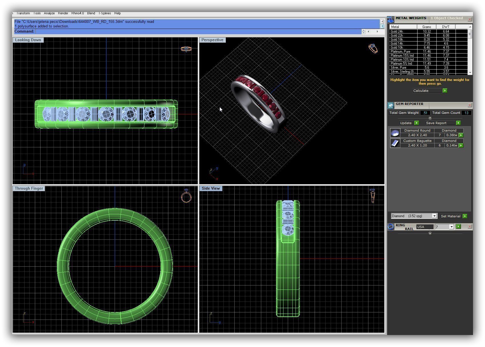 BULK-3DM-WithOut Gems-RING 50 Files 3D print model_41