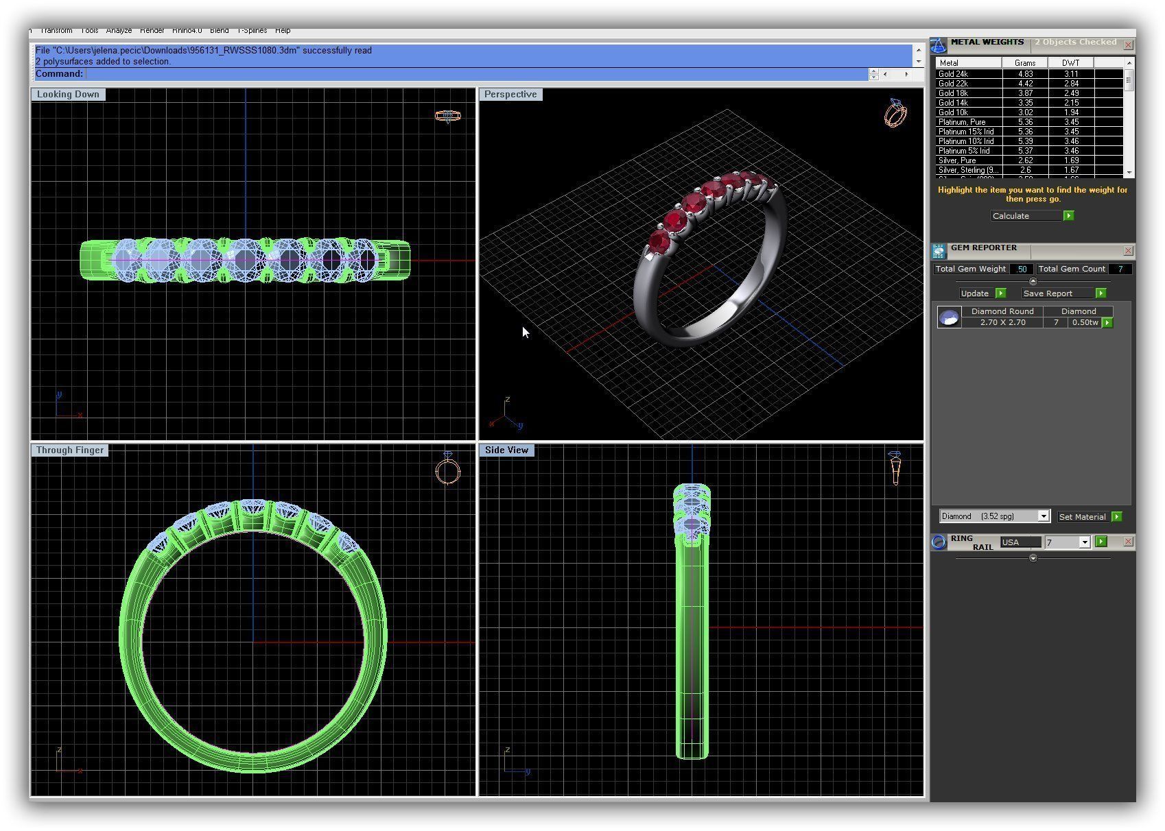 BULK-3DM-WithOut Gems-RING 50 Files 3D print model_21