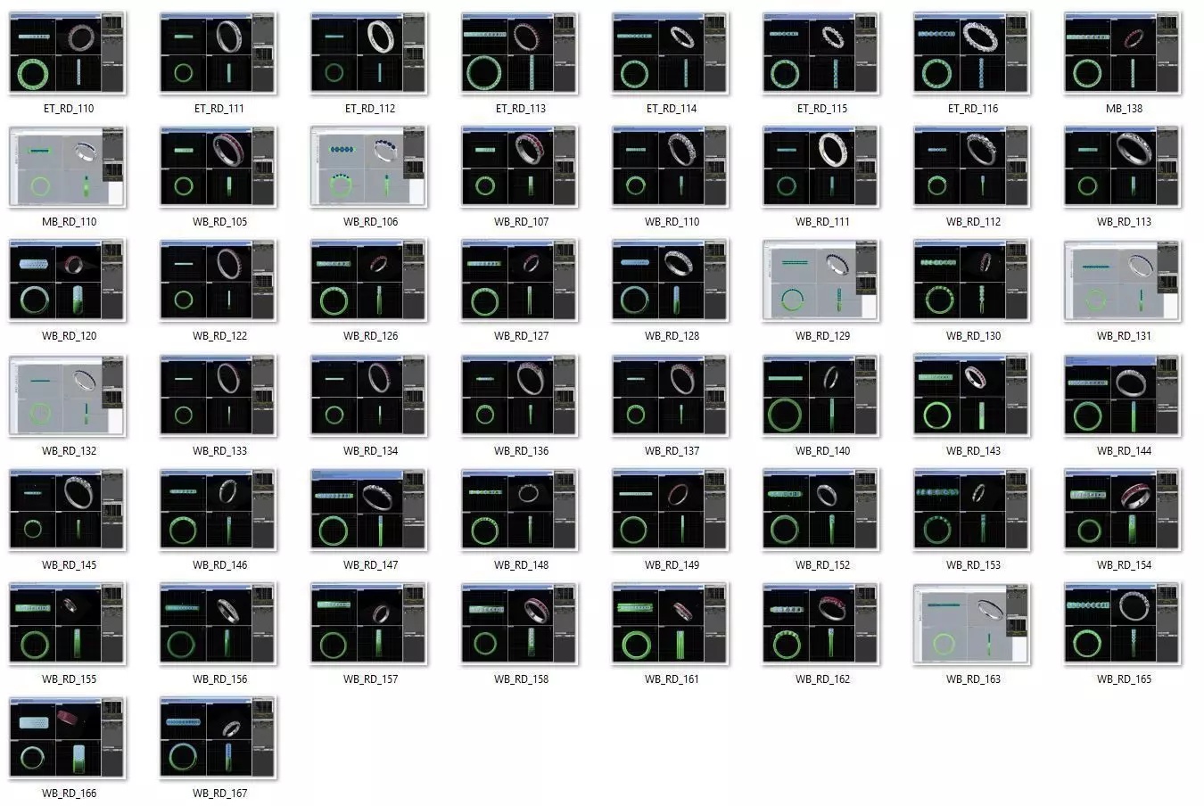 BULK-3DM-WithOut Gems-RING 50 Files 3D print model_0