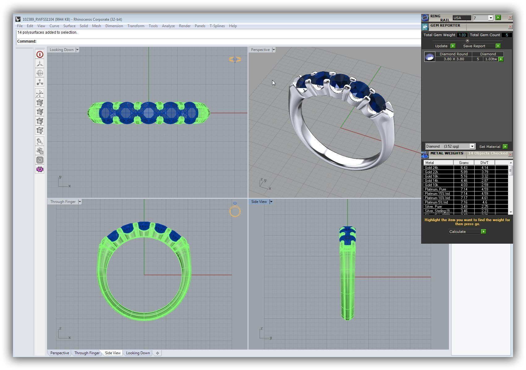 BULK-3DM-WithOut Gems-RING 50 Files 3D print model_11