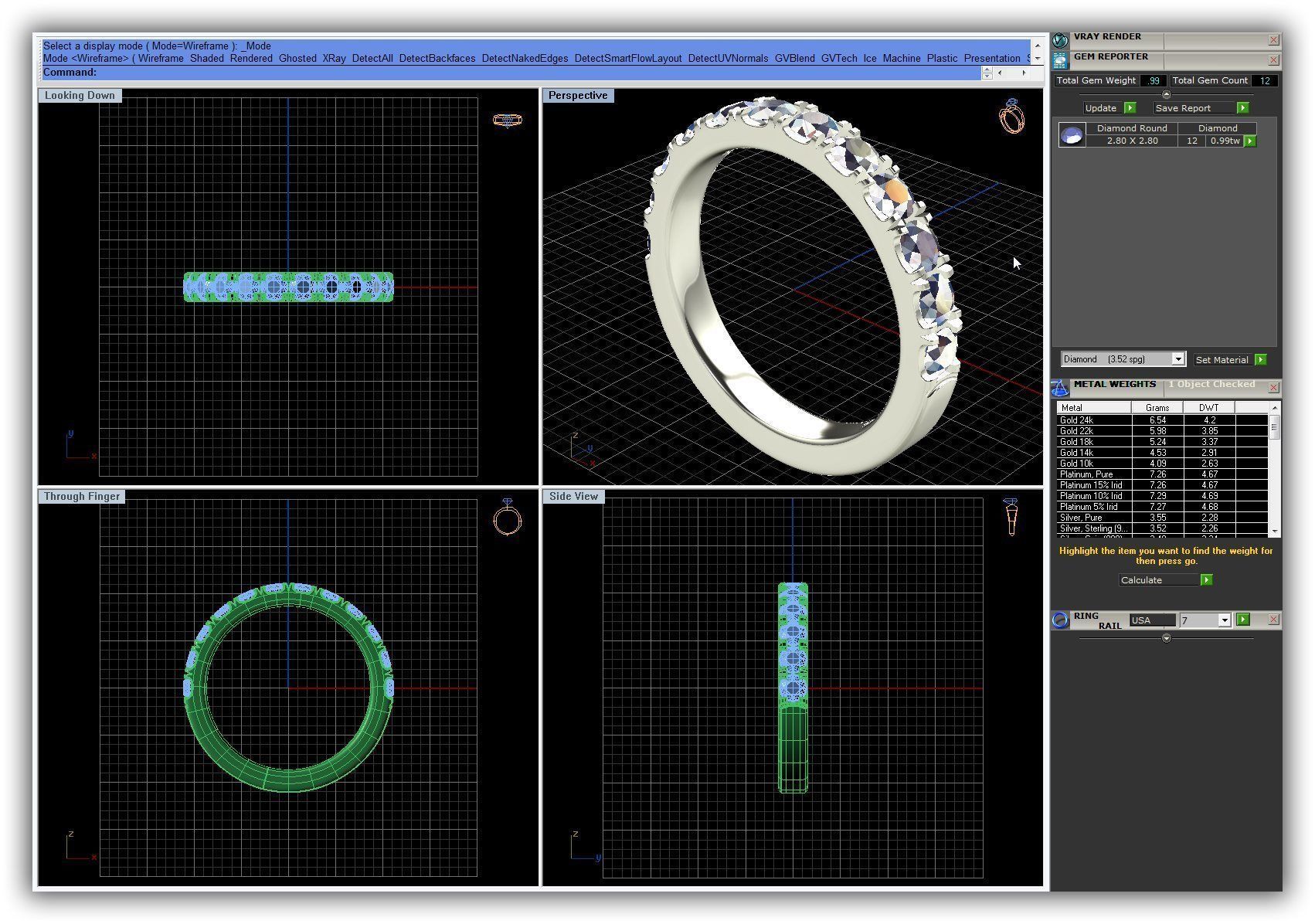 BULK-3DM-WithOut Gems-RING 50 Files 3D print model_16