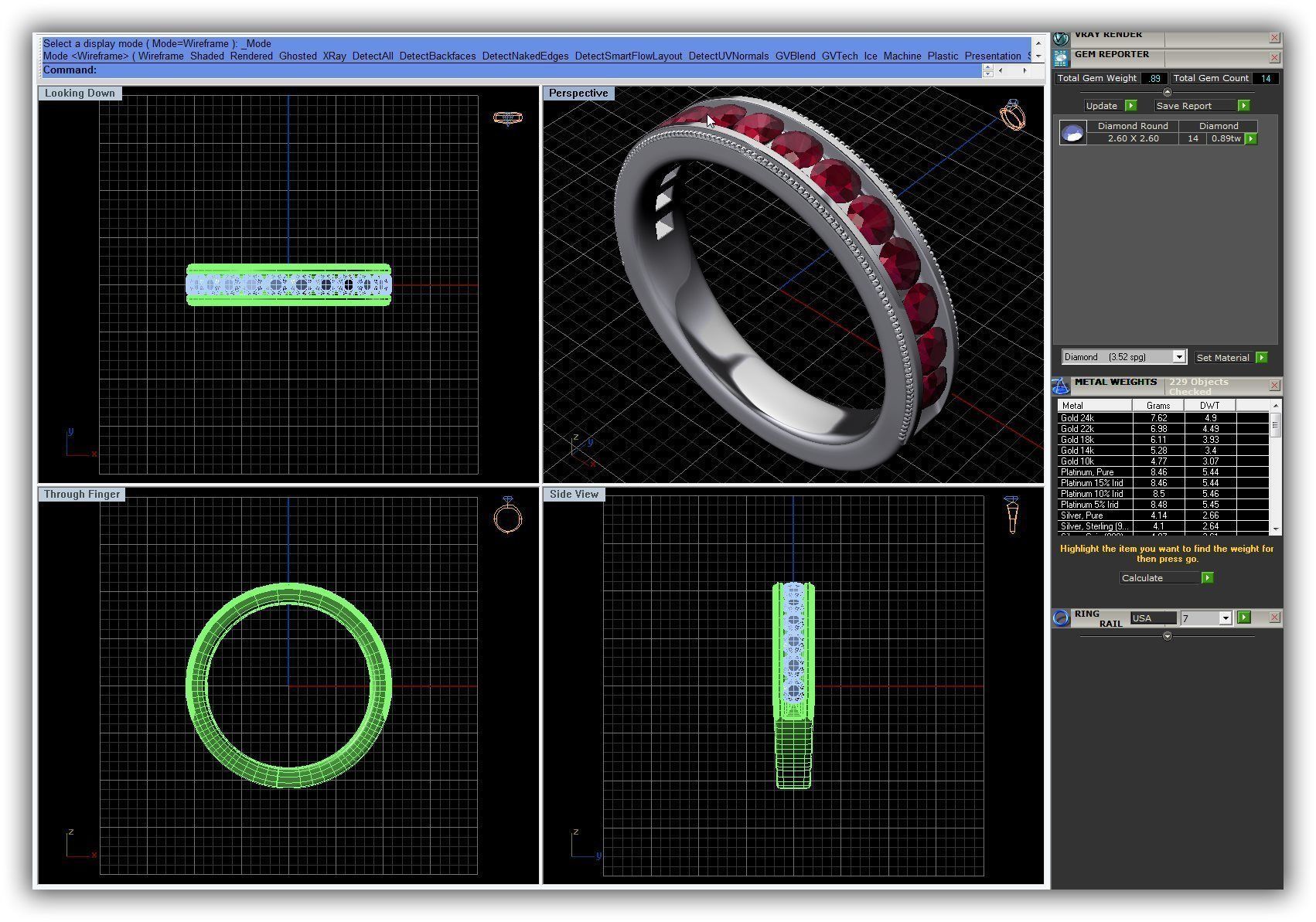 BULK-3DM-WithOut Gems-RING 50 Files 3D print model_12