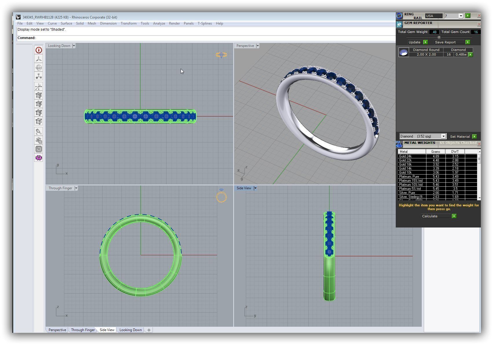 BULK-3DM-WithOut Gems-RING 50 Files 3D print model_25