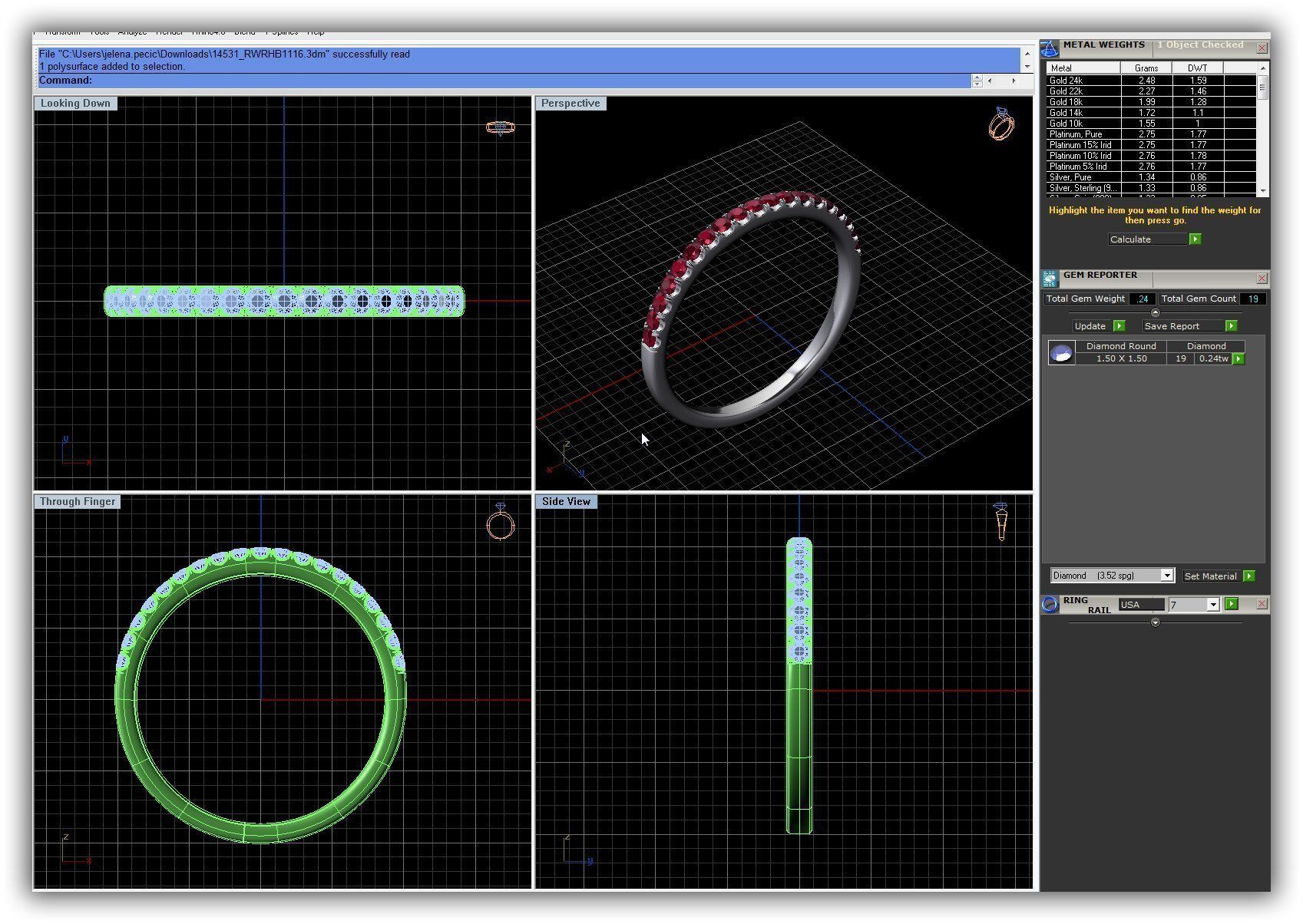 BULK-3DM-WithOut Gems-RING 50 Files 3D print model_38