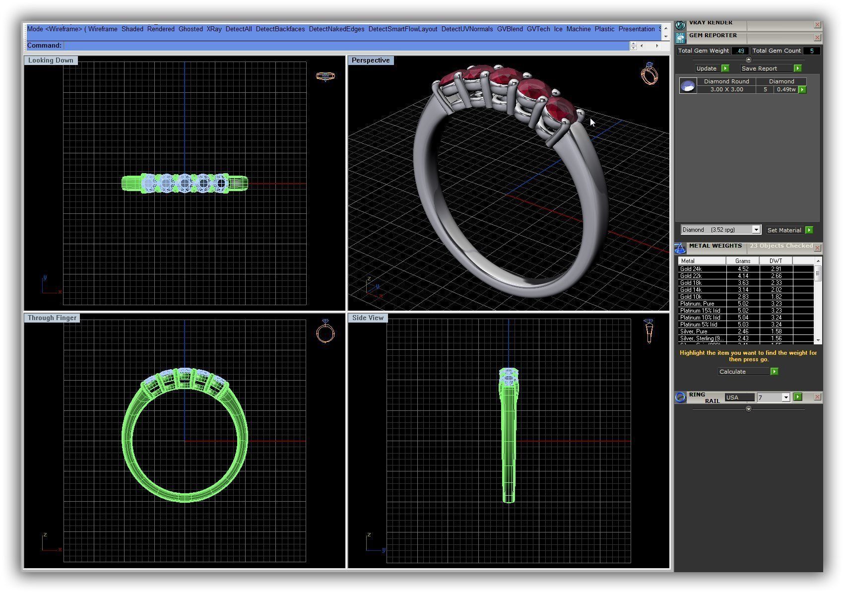 BULK-3DM-WithOut Gems-RING 50 Files 3D print model_29