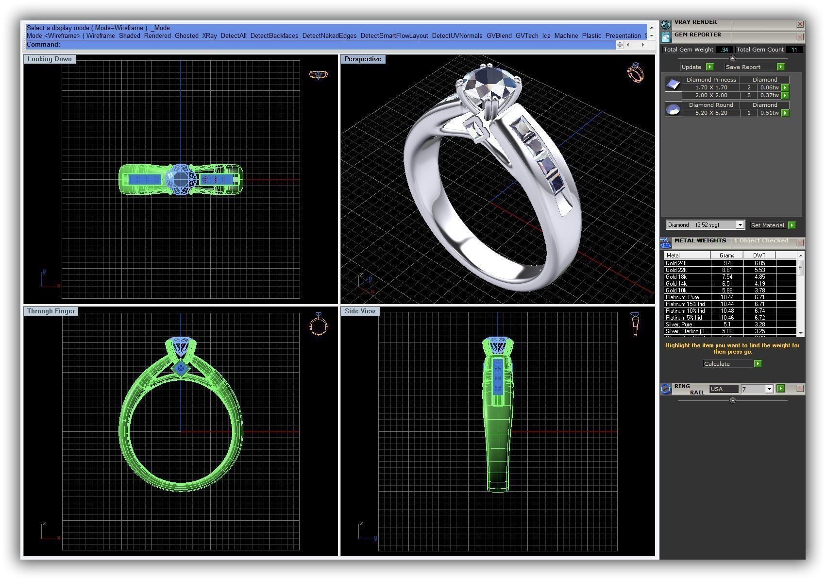 BULK-3DM-WithOut Gems-RING 41 Files 3D print model_41