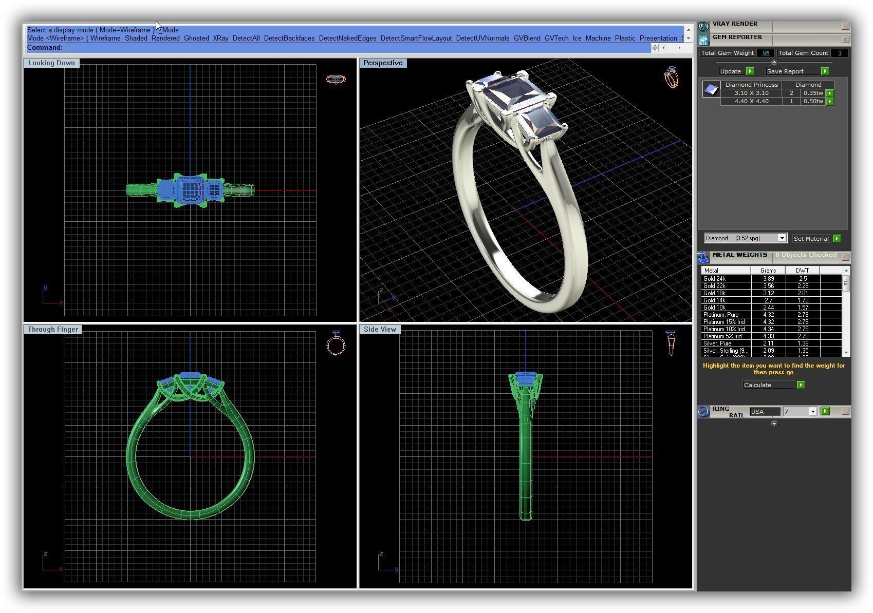 BULK-3DM-WithOut Gems-RING 41 Files 3D print model_5
