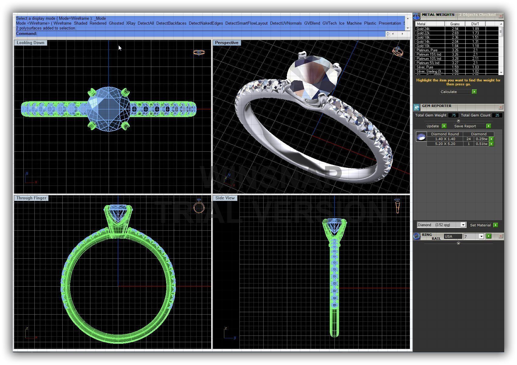 BULK-3DM-WithOut Gems-RING 41 Files 3D print model_29
