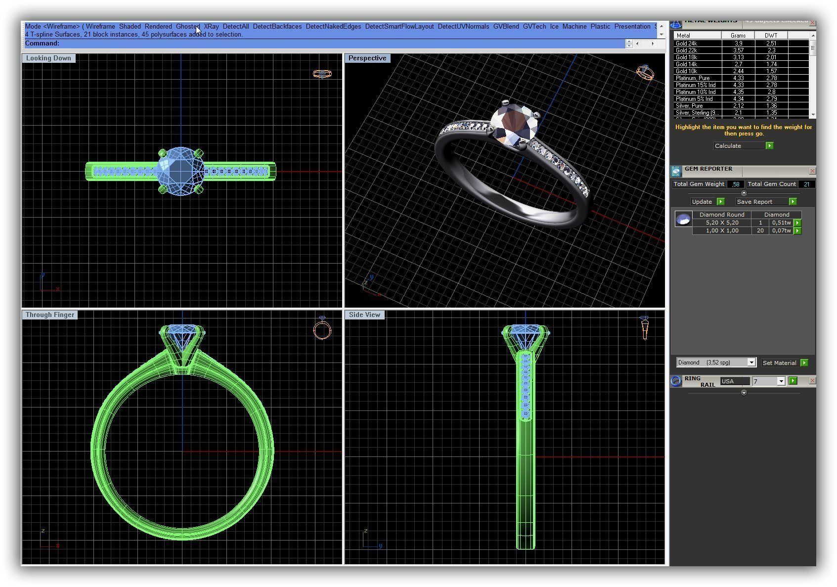 BULK-3DM-WithOut Gems-RING 41 Files 3D print model_22