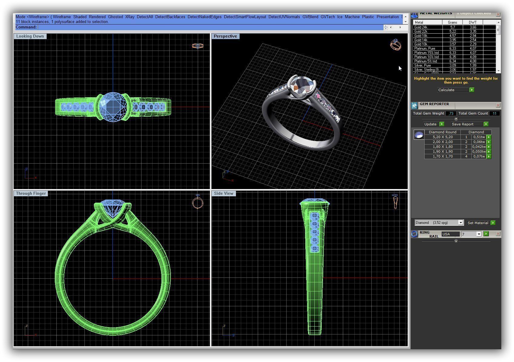 BULK-3DM-WithOut Gems-RING 41 Files 3D print model_21