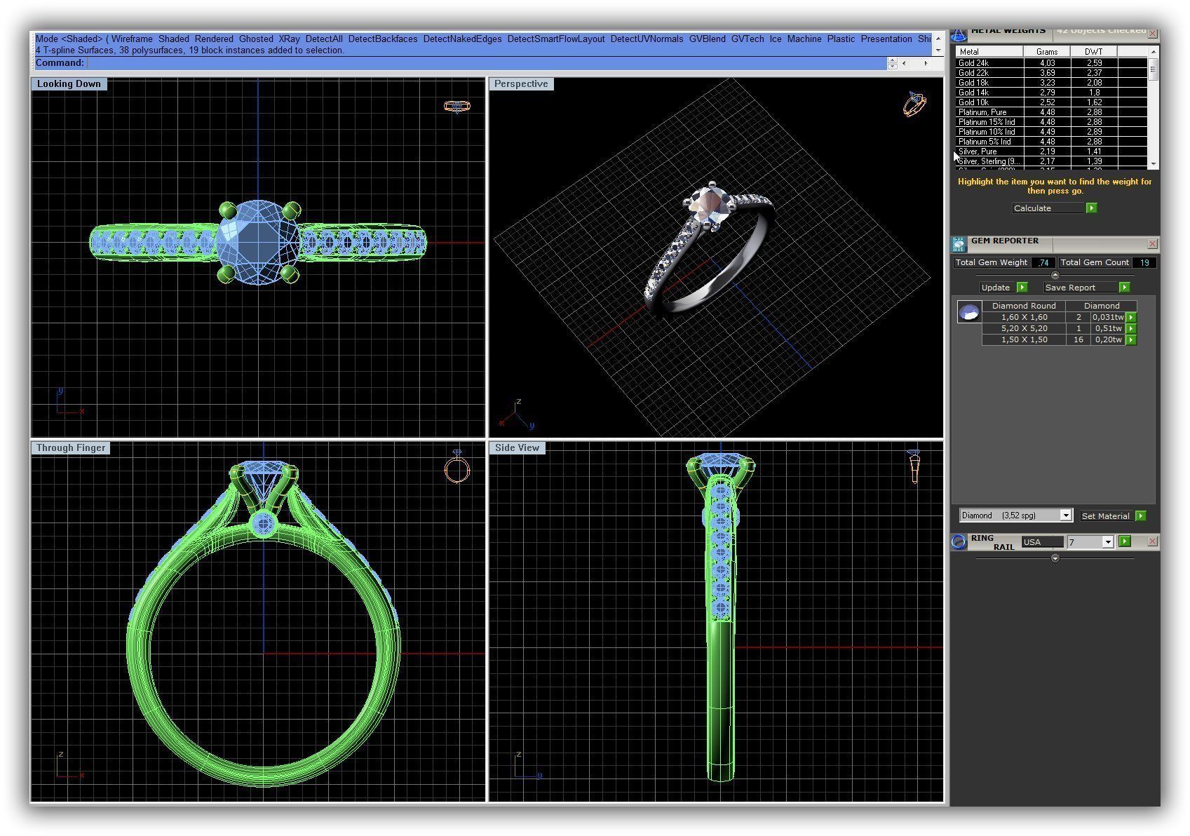 BULK-3DM-WithOut Gems-RING 41 Files 3D print model_17