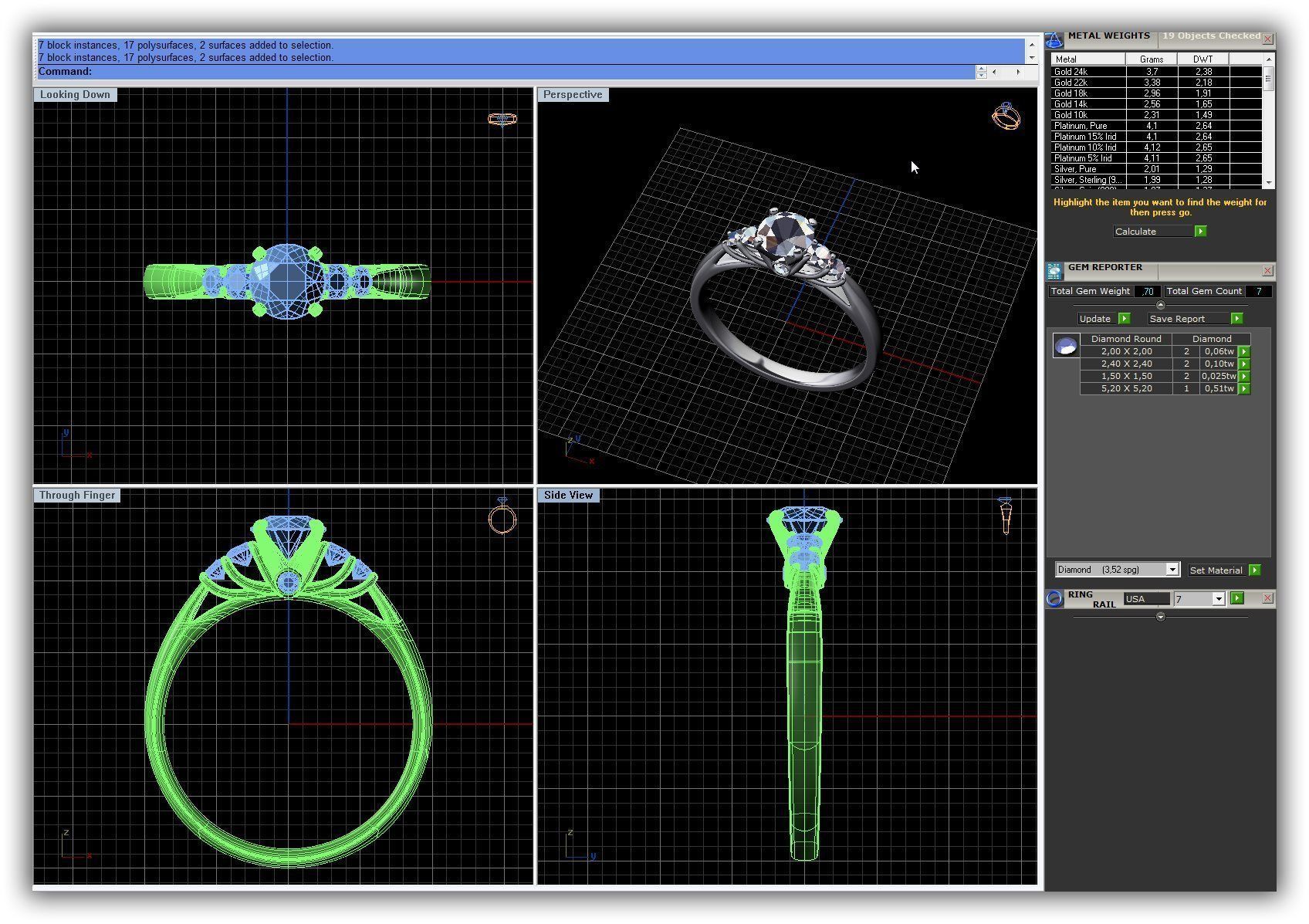 BULK-3DM-WithOut Gems-RING 41 Files 3D print model_16