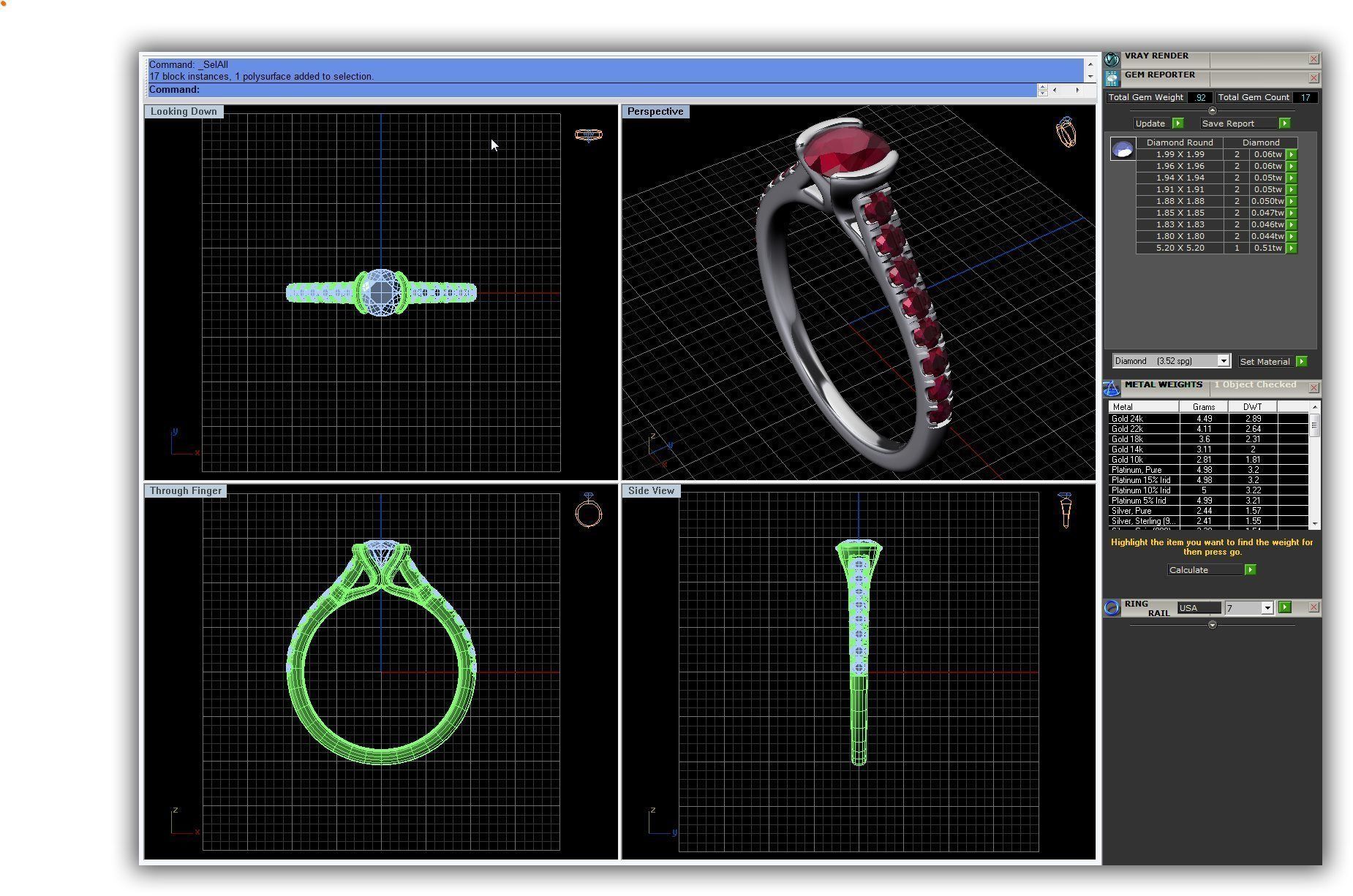 BULK-3DM-WithOut Gems-RING 41 Files 3D print model_25