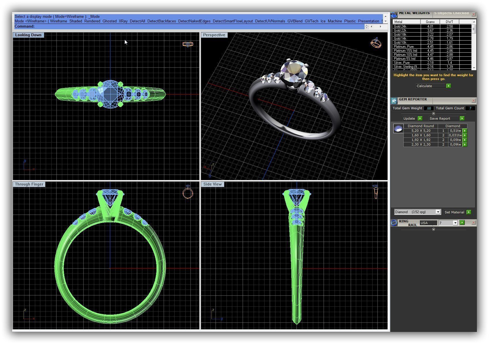 BULK-3DM-WithOut Gems-RING 41 Files 3D print model_18