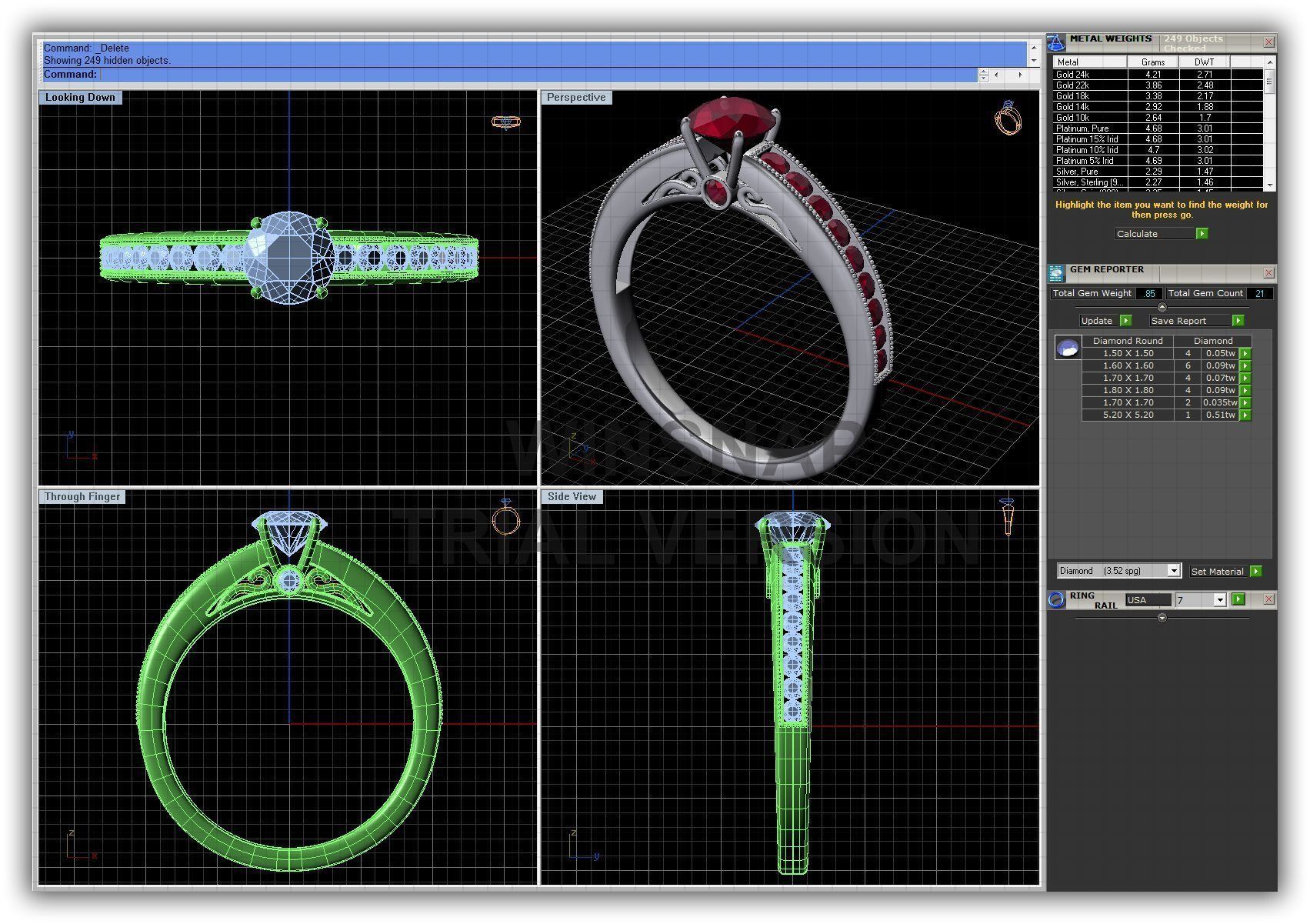 BULK-3DM-WithOut Gems-RING 41 Files 3D print model_38