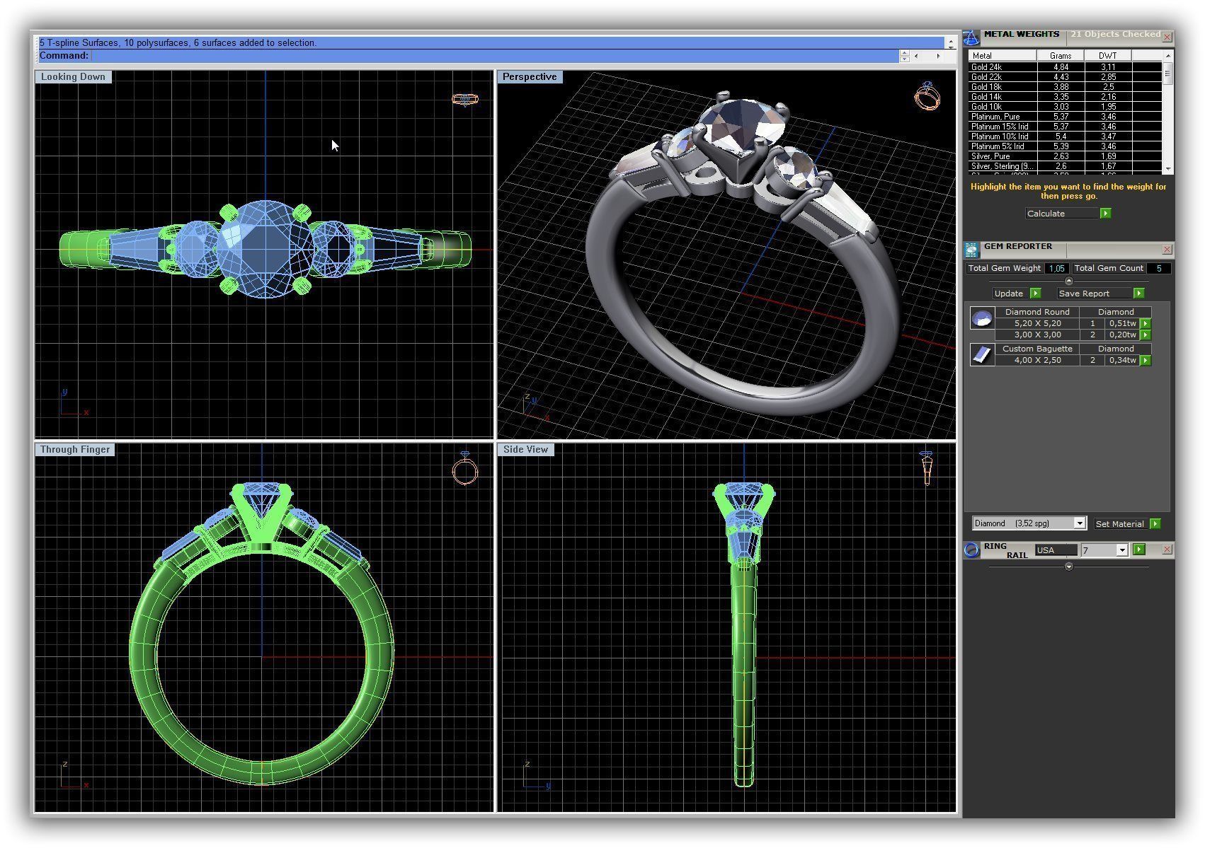 BULK-3DM-WithOut Gems-RING 41 Files 3D print model_26