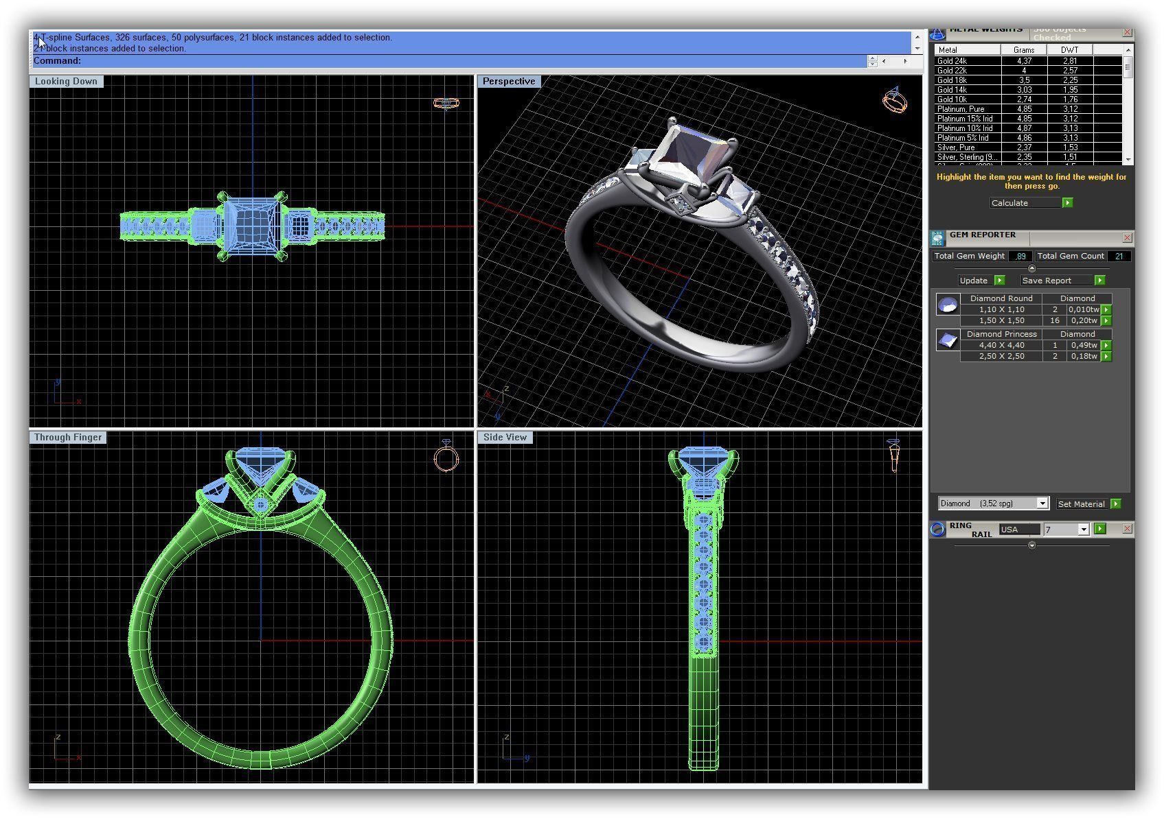 BULK-3DM-WithOut Gems-RING 41 Files 3D print model_6