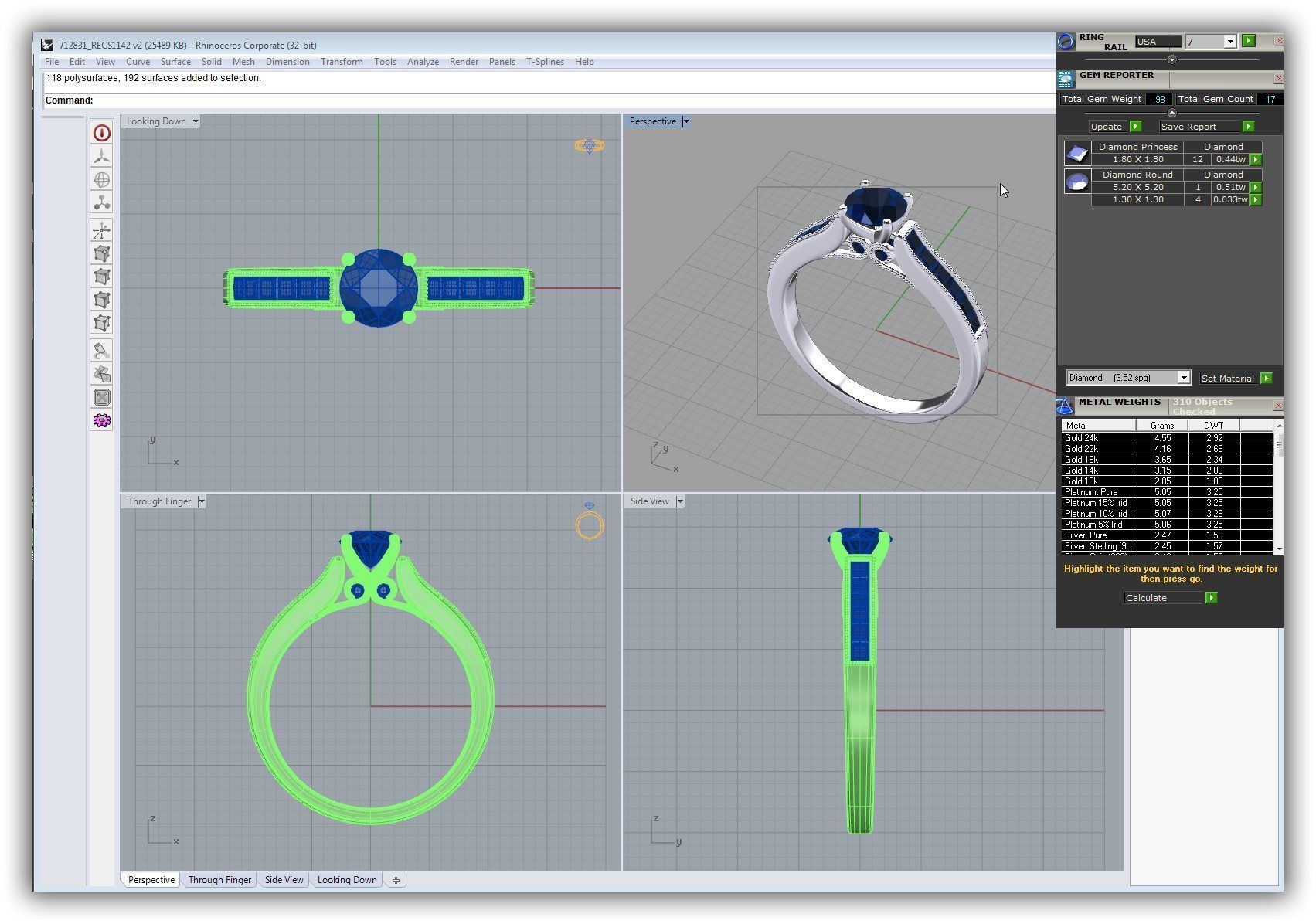 BULK-3DM-WithOut Gems-RING 41 Files 3D print model_40