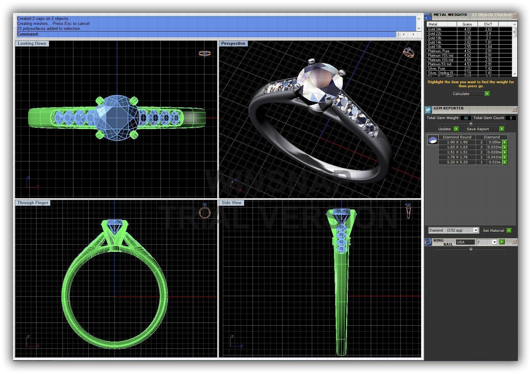 BULK-3DM-WithOut Gems-RING 41 Files 3D print model_10