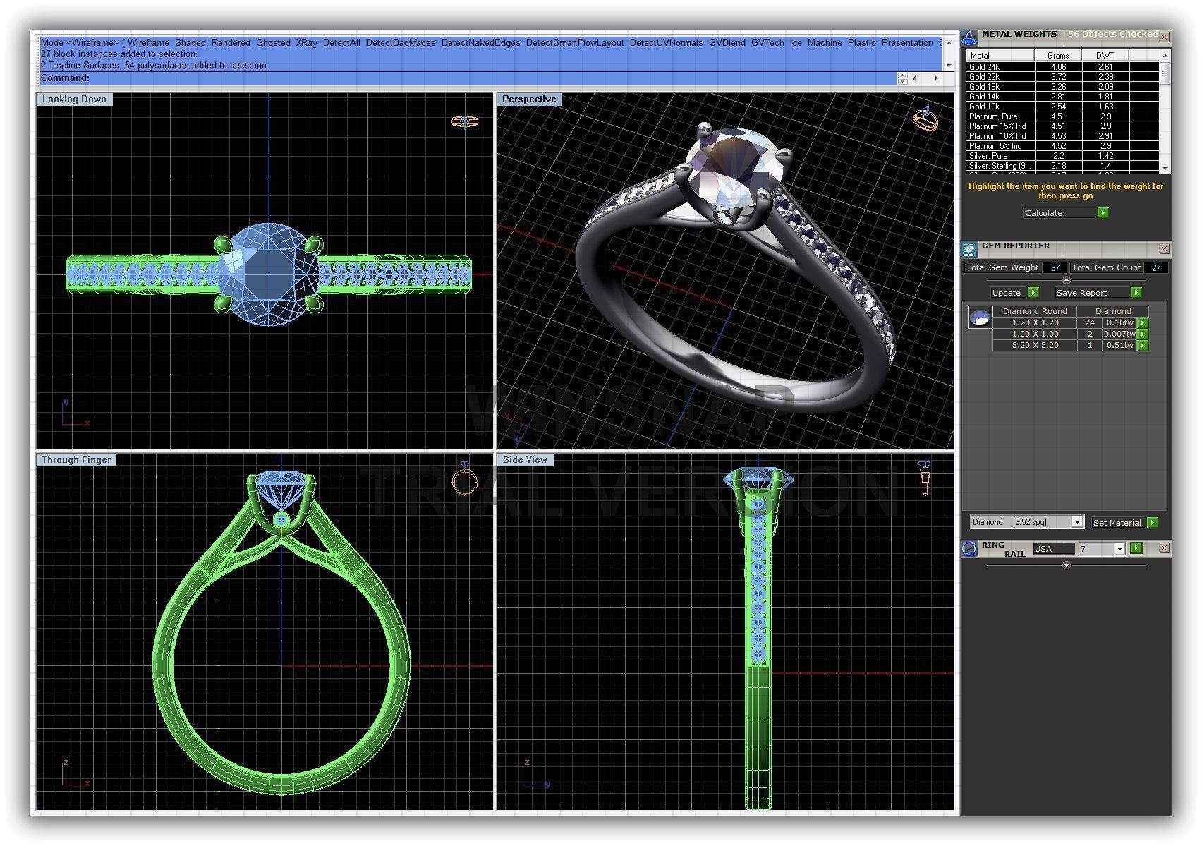 BULK-3DM-WithOut Gems-RING 41 Files 3D print model_12
