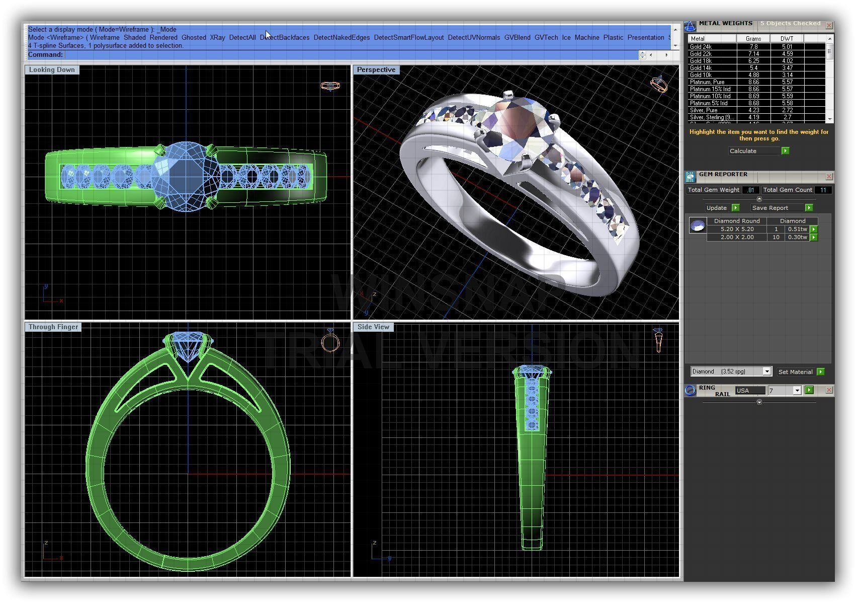 BULK-3DM-WithOut Gems-RING 41 Files 3D print model_27