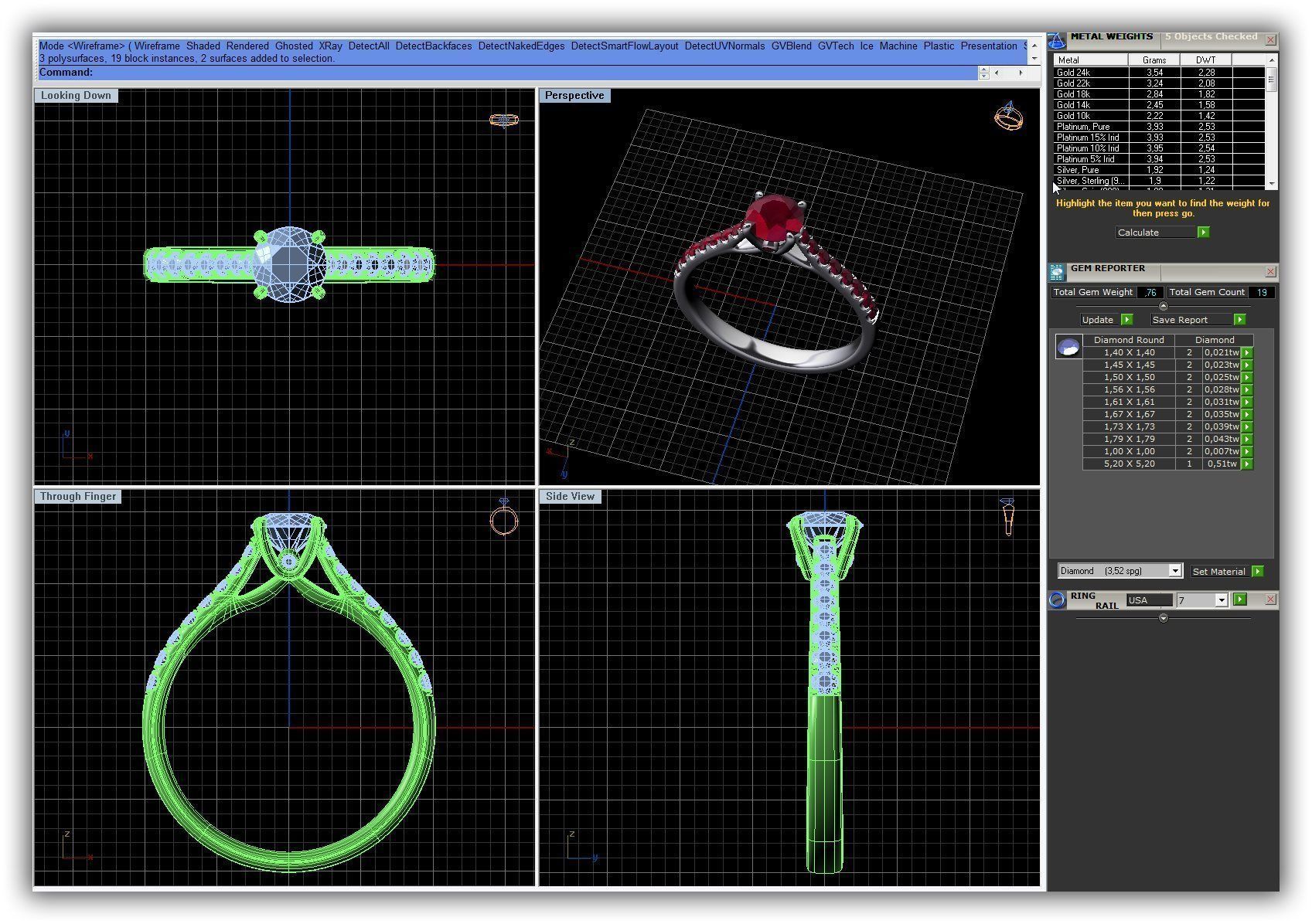 BULK-3DM-WithOut Gems-RING 41 Files 3D print model_24