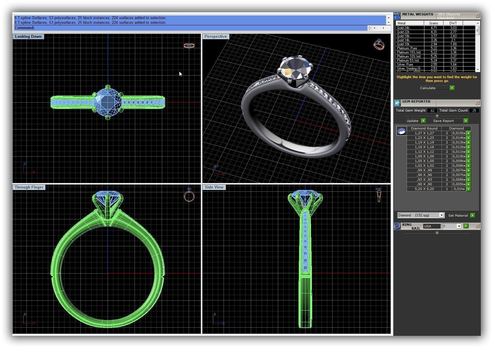 BULK-3DM-WithOut Gems-RING 41 Files 3D print model_15
