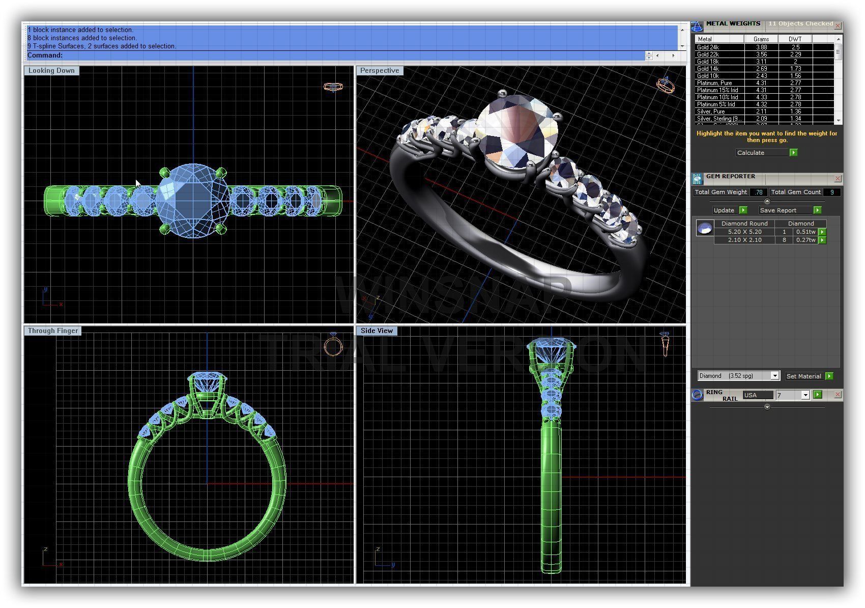BULK-3DM-WithOut Gems-RING 41 Files 3D print model_13