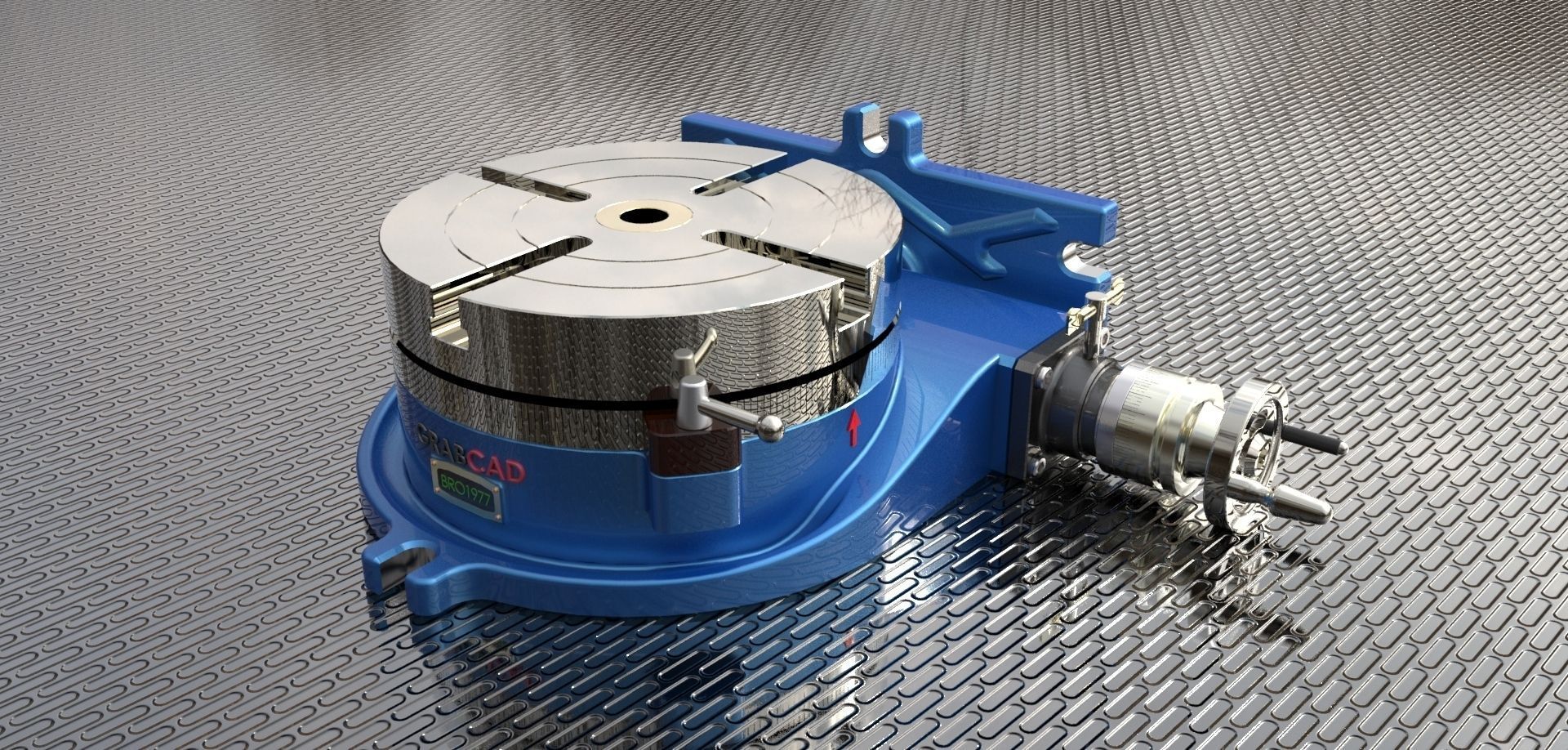 Manual Rotary Table free 3D model | CGTrader