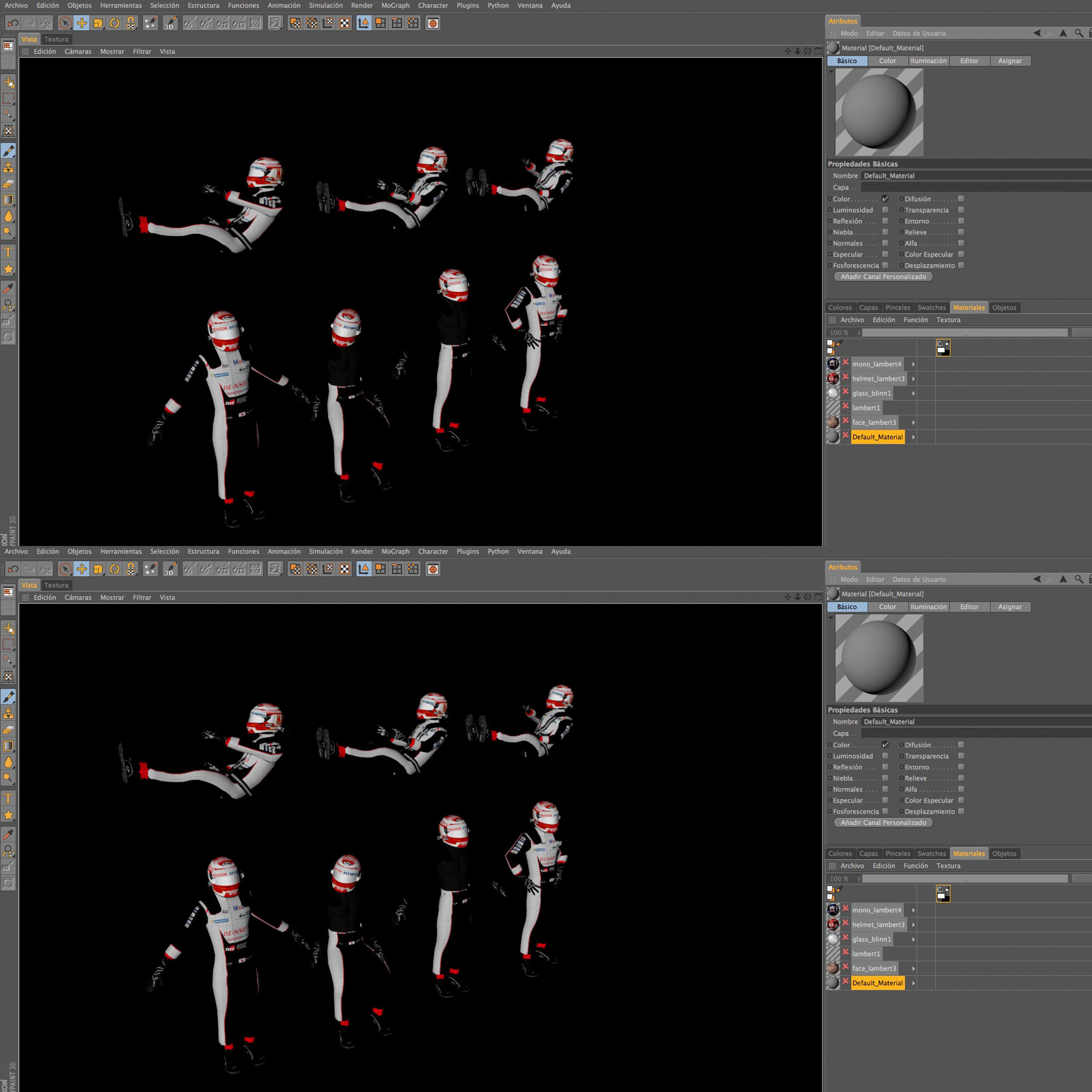 Kazuki Nakajima WEC 2018 Low-poly 3D model_12
