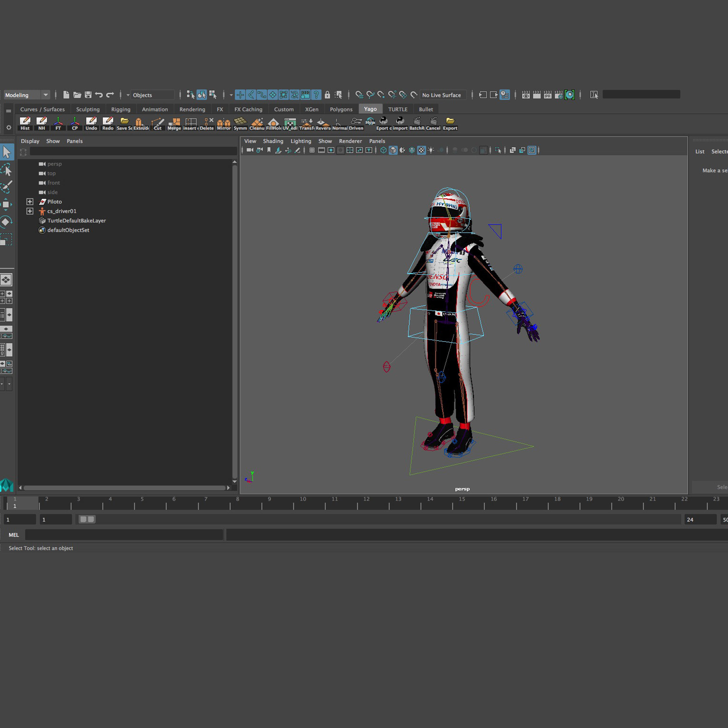Kazuki Nakajima WEC 2018 Low-poly 3D model_7