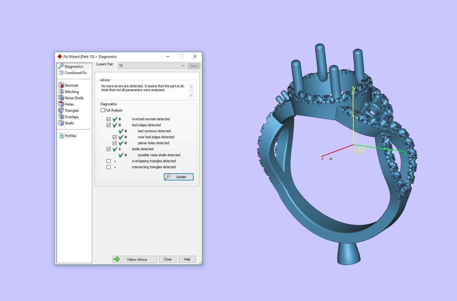 Diamond and Gemstone Rings 3D print model_5
