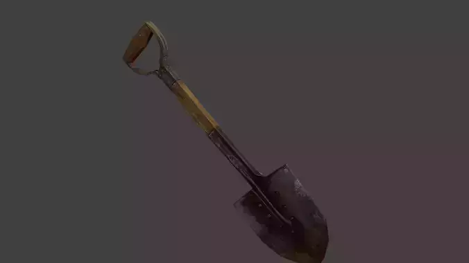 Background Shovel Low-poly Free low-poly 3D model