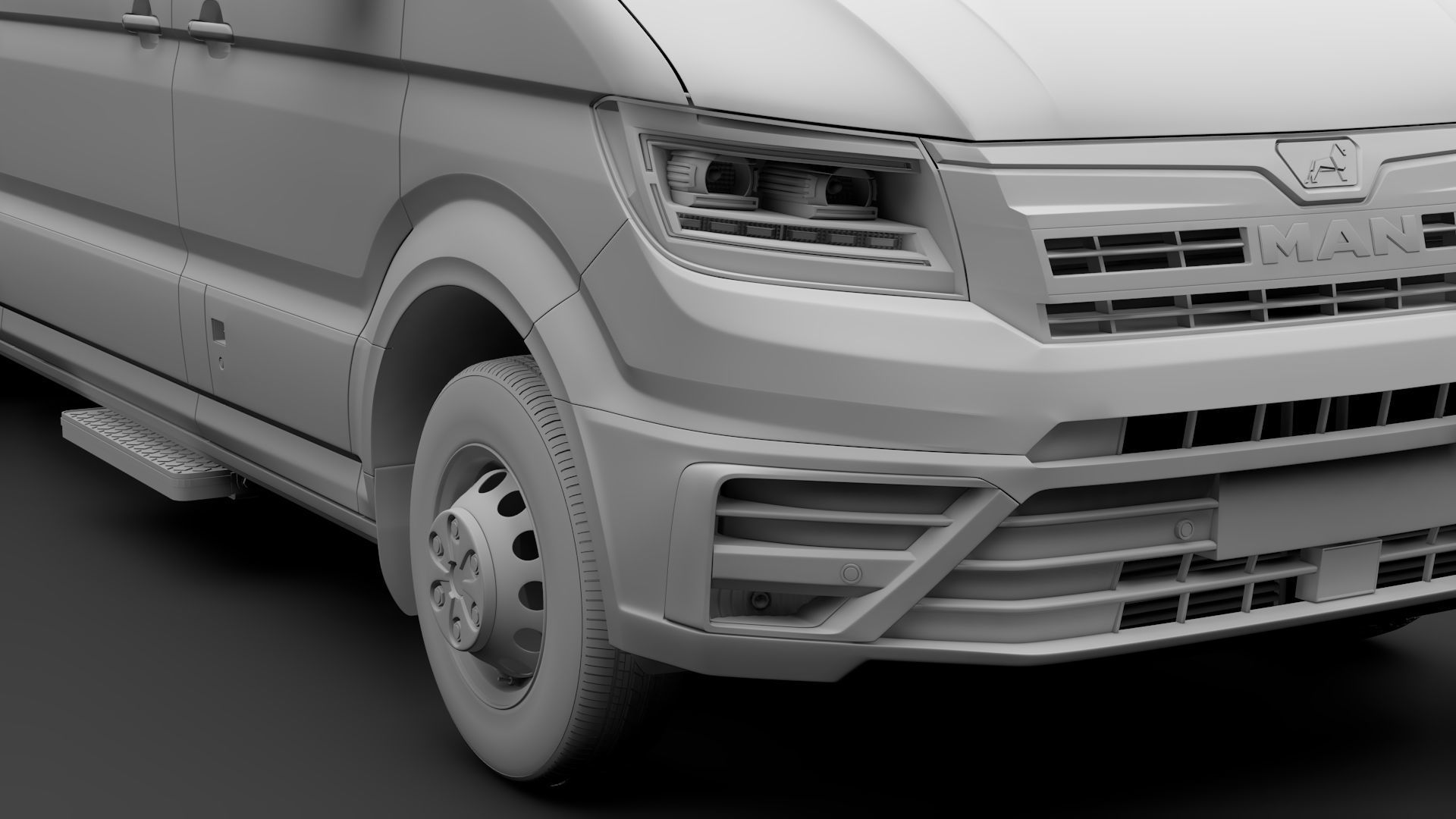 MAN TGE L4H3 Window Van 2018 3D model_13
