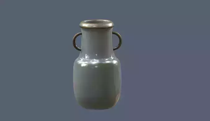 Old Metallic Vase
