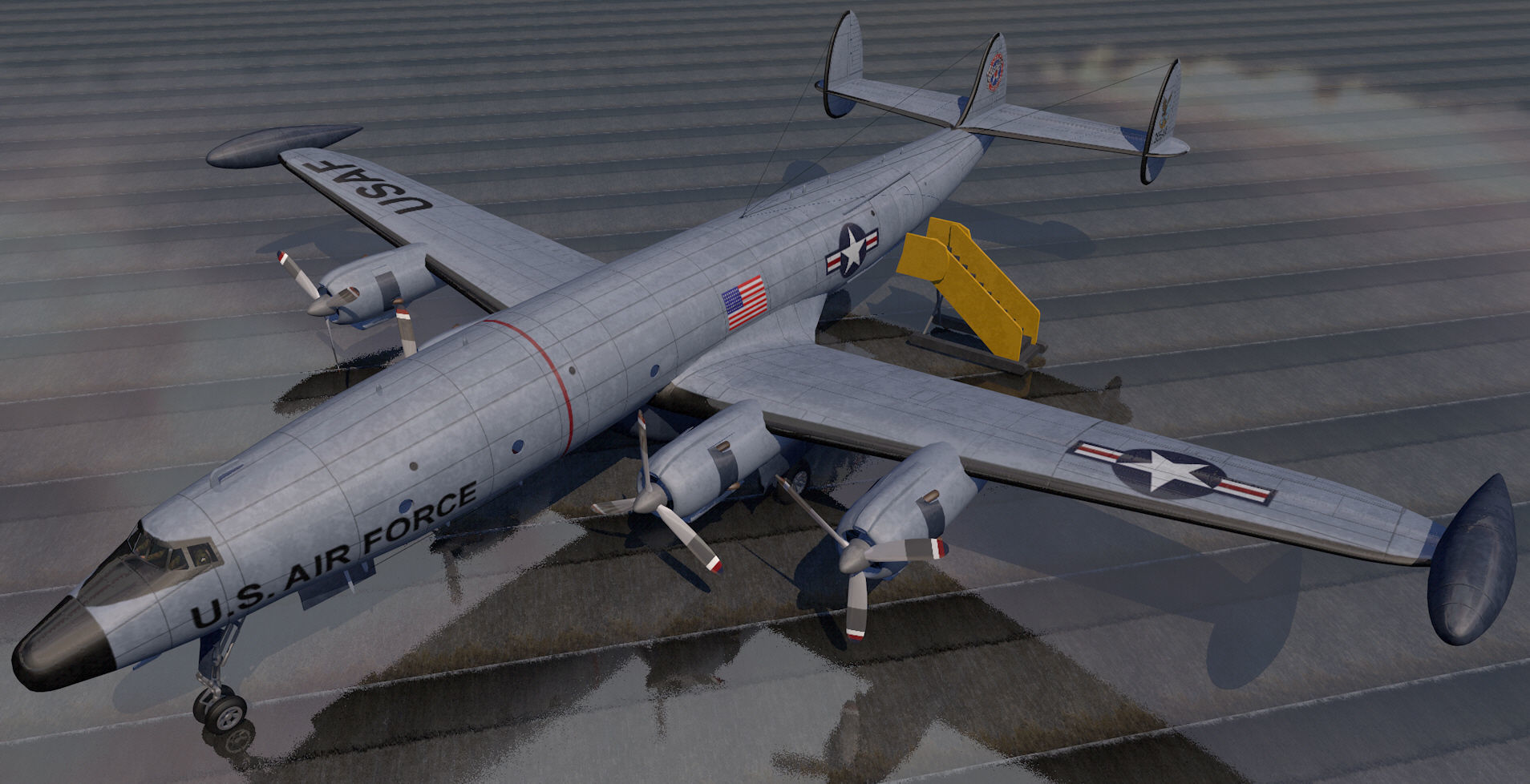 Lockheed EC-121 Warning Star 3D model_1