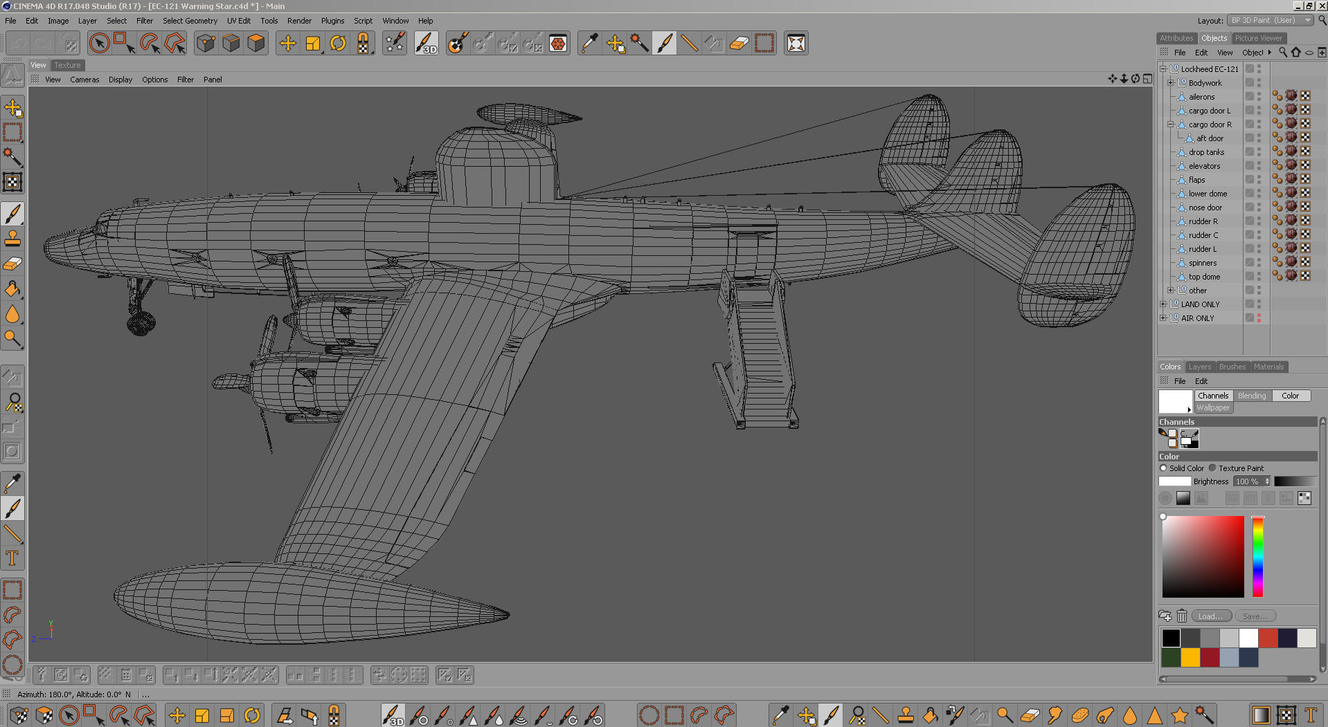 Lockheed EC-121 Warning Star 3D model_12