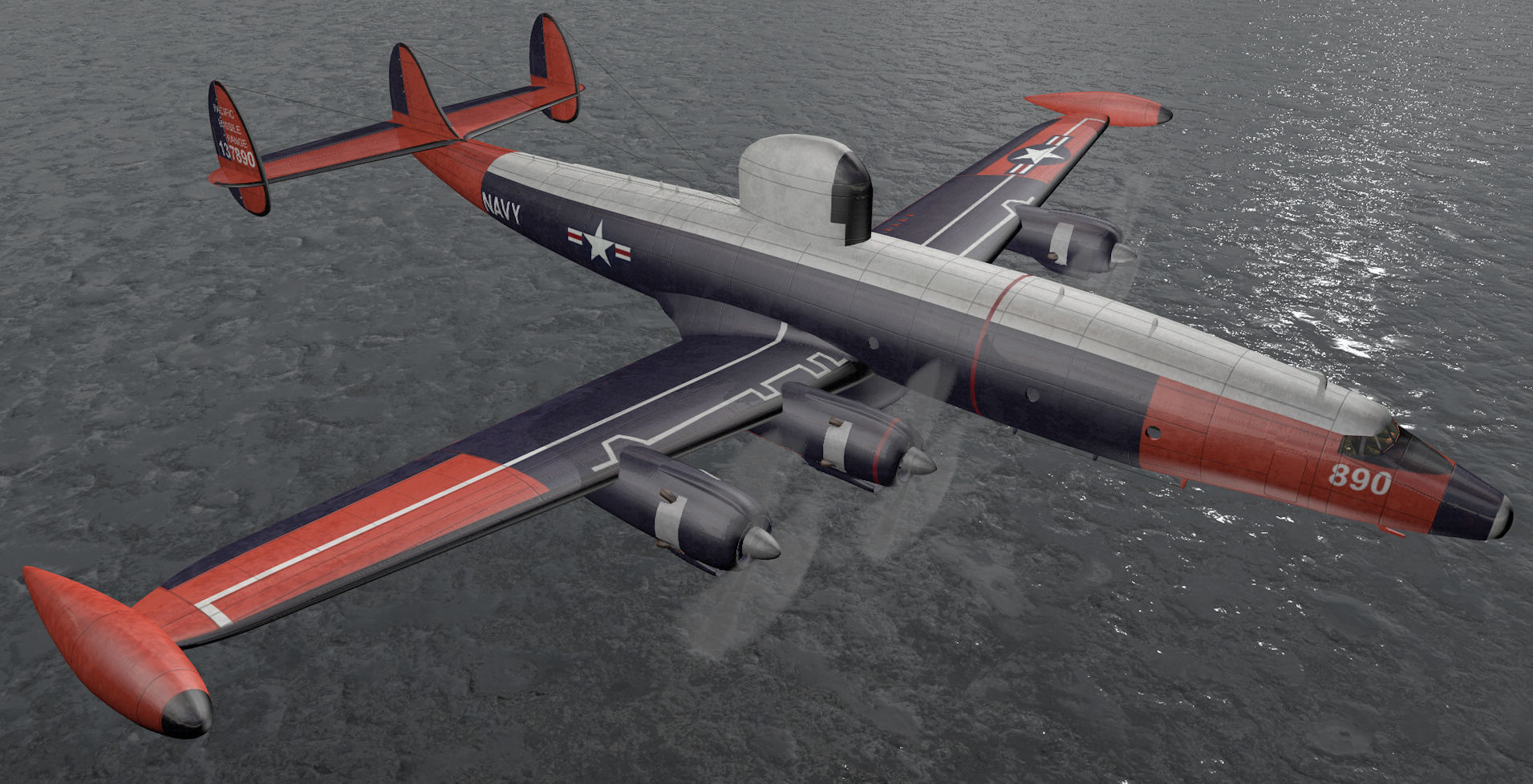 Lockheed EC-121 Warning Star 3D model_8